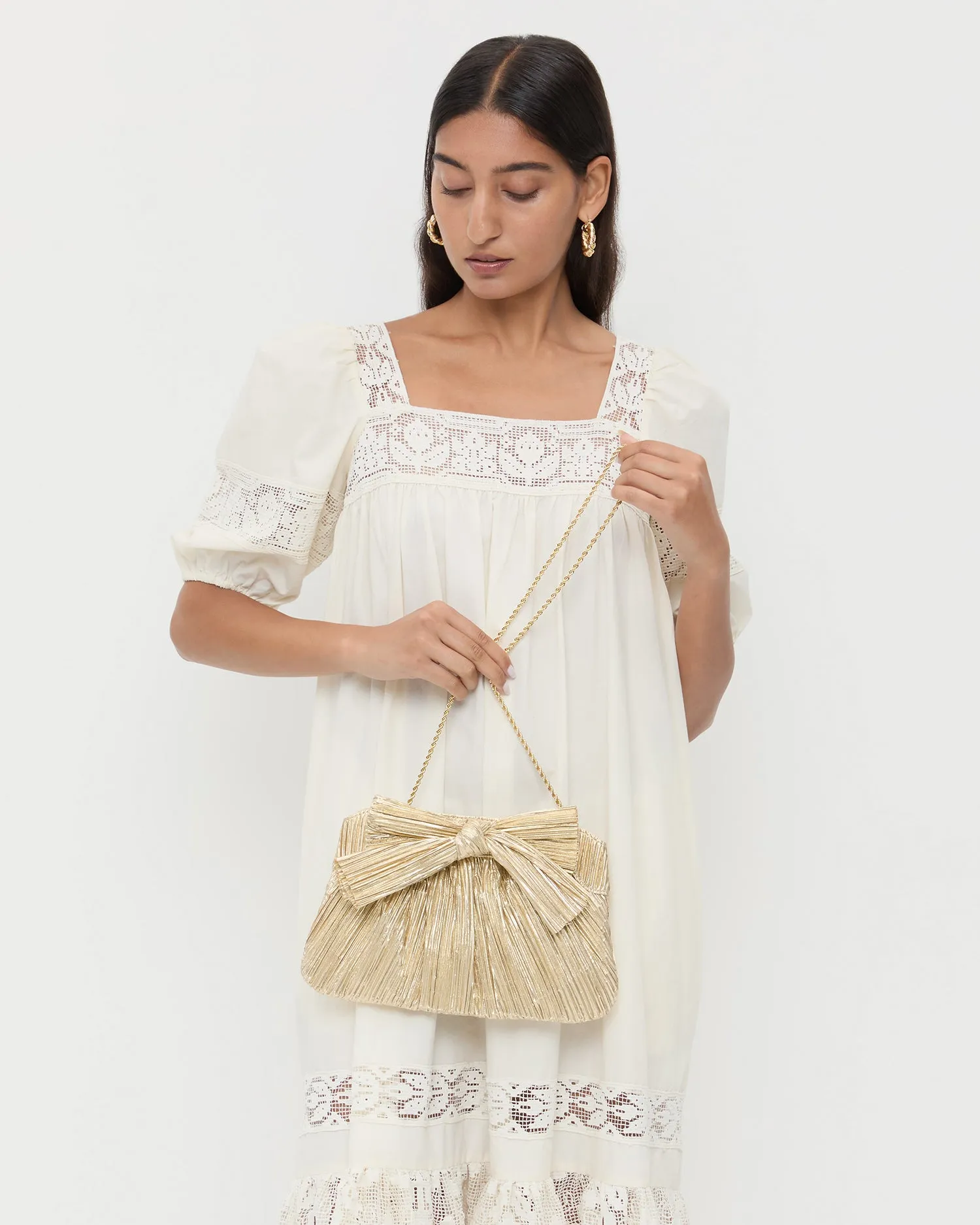 Rayne Gold Bow Clutch sold by Loeffler Randall product image thumbnail 5