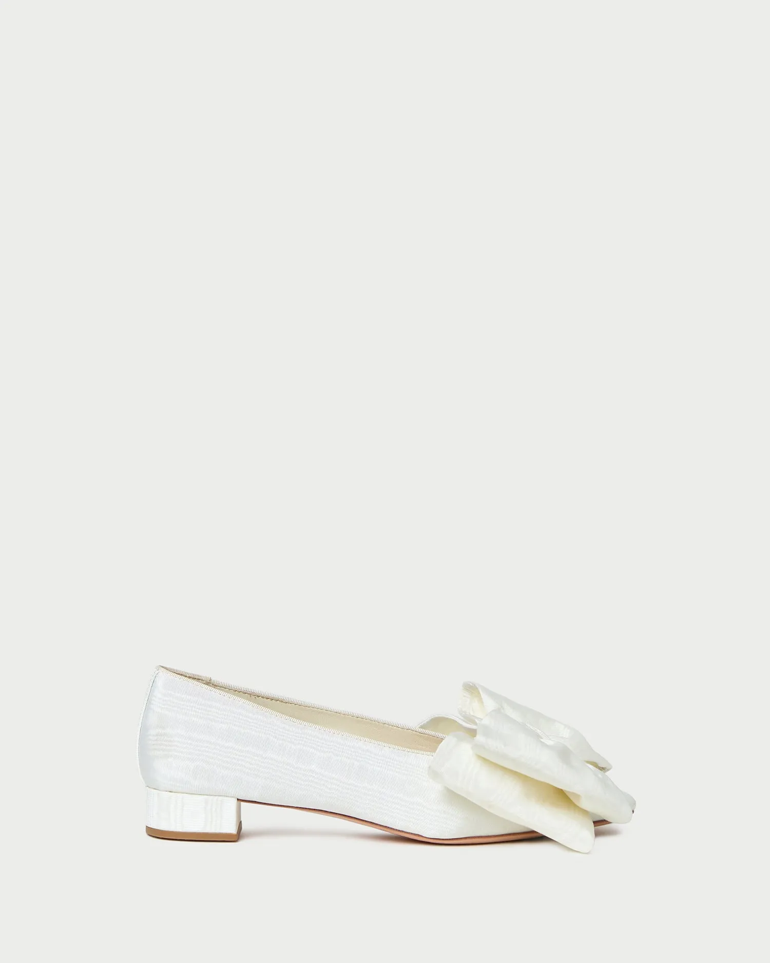 Noa Cream Moiré Bow Flat sold by Loeffler Randall product image thumbnail 3
