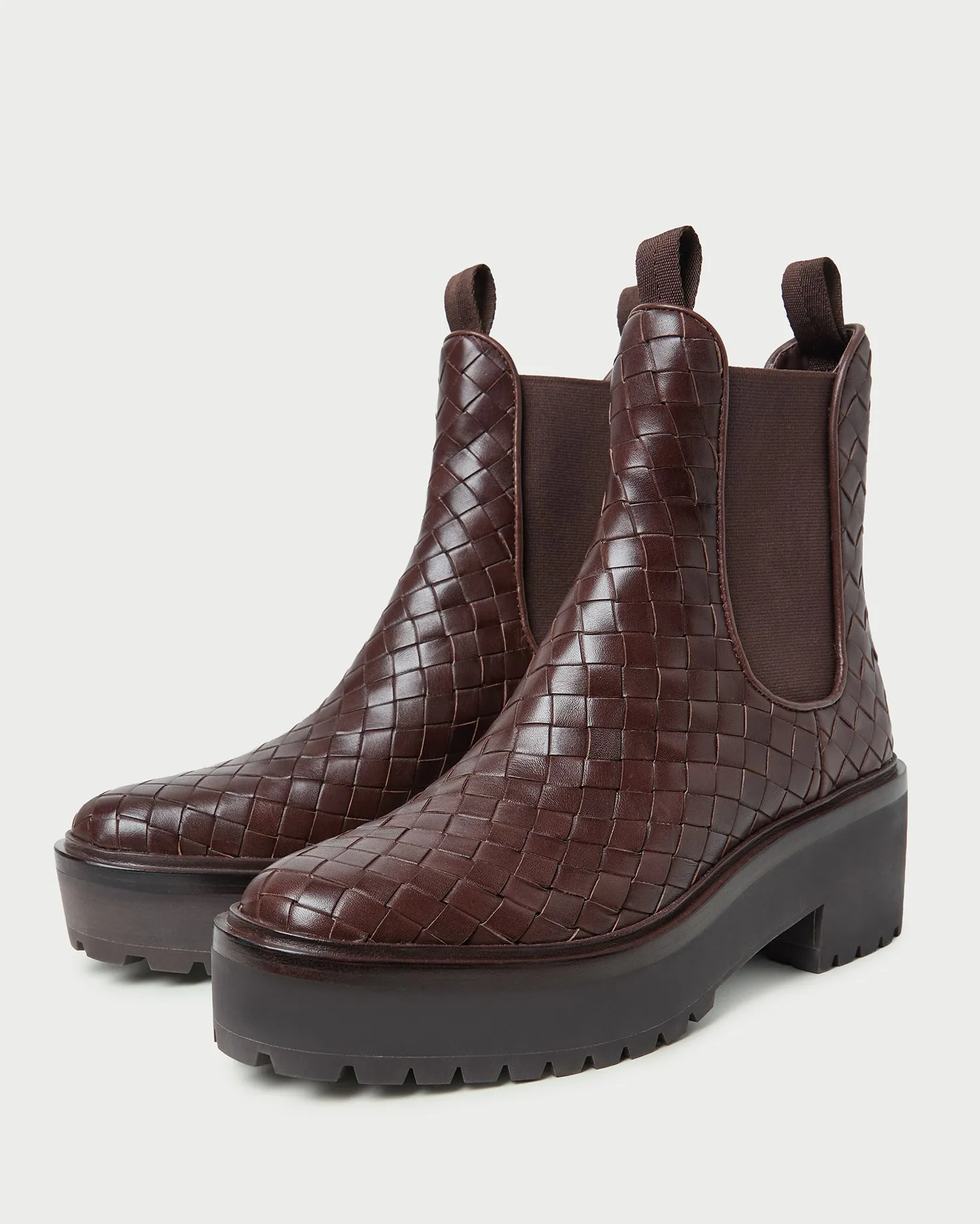 Reggie Espresso Woven Chelsea Boot sold by Loeffler Randall product image thumbnail 4