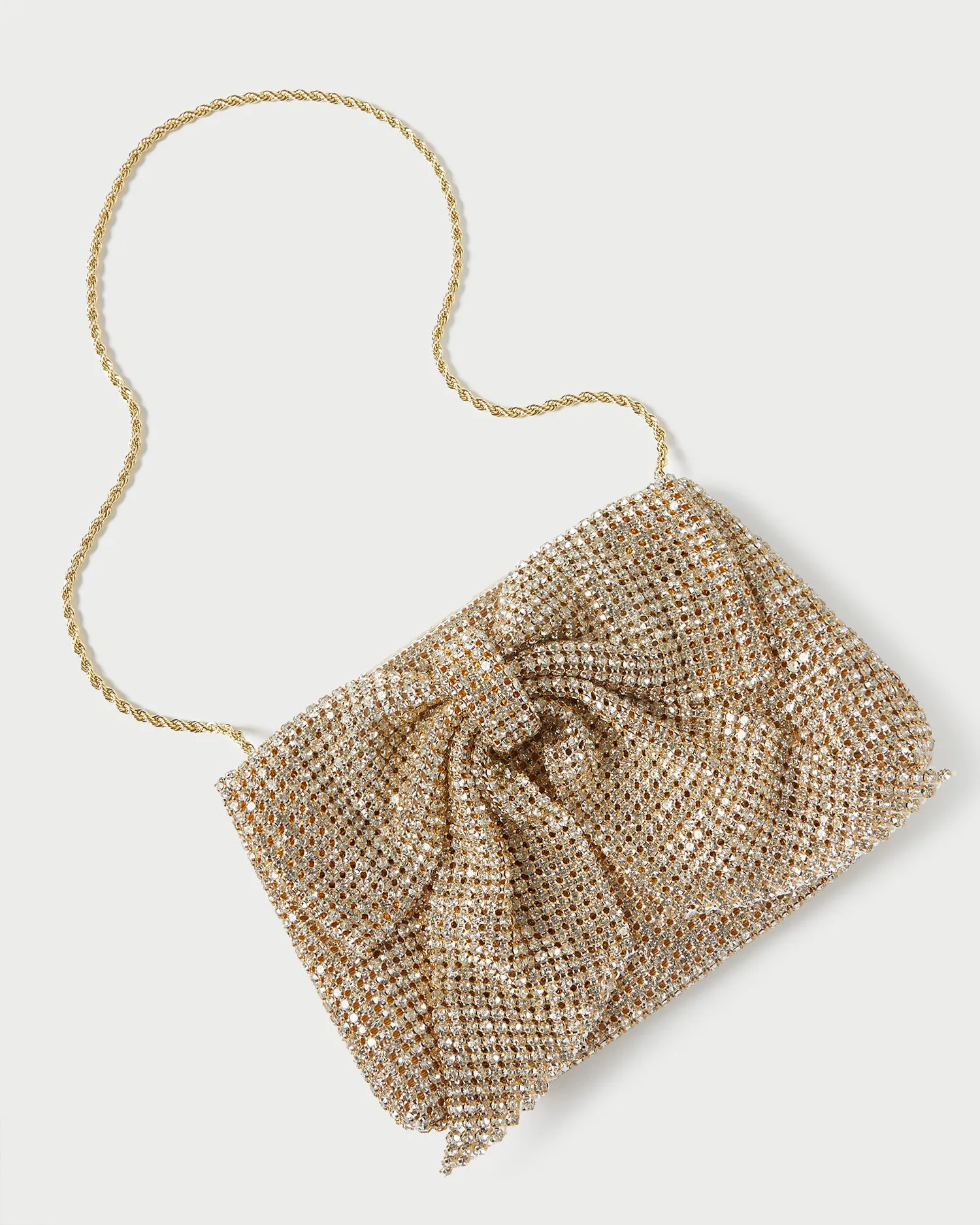 Jolene Gold Diamanté Bow Clutch sold by Loeffler Randall product image thumbnail 2