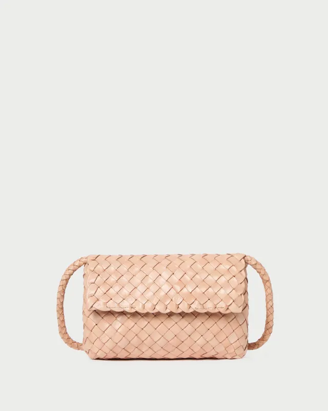 Vinnie Desert Sand Woven Crossbody sold by Loeffler Randall