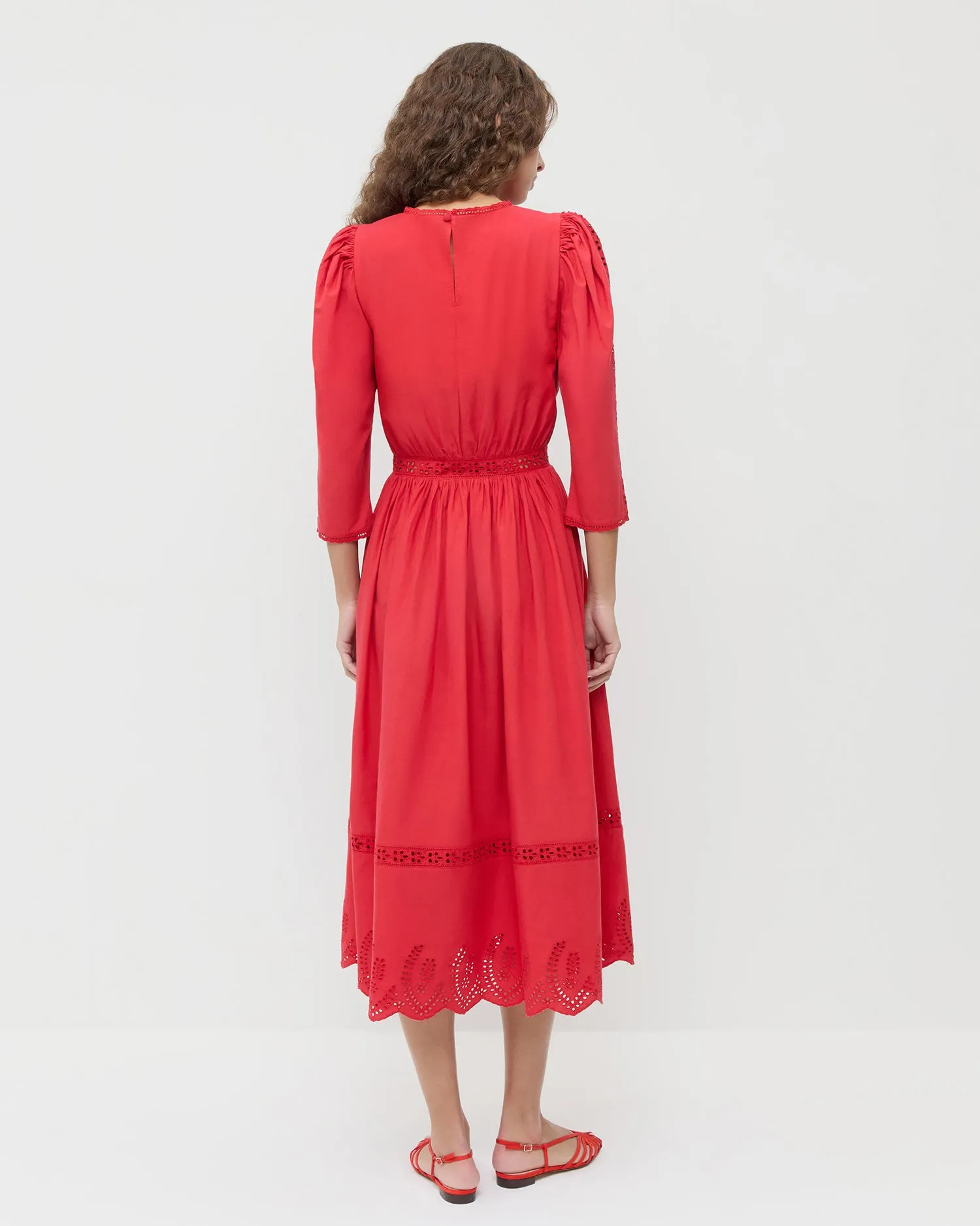 Thelma Eyelet Dress sold by Loeffler Randall product image thumbnail 3