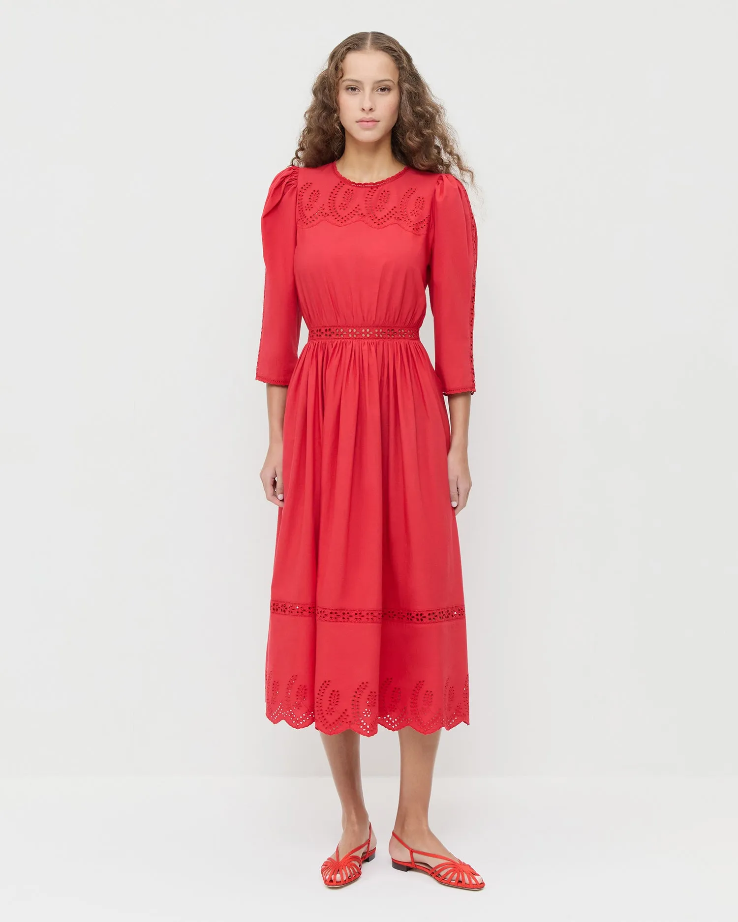 Thelma Eyelet Dress sold by Loeffler Randall