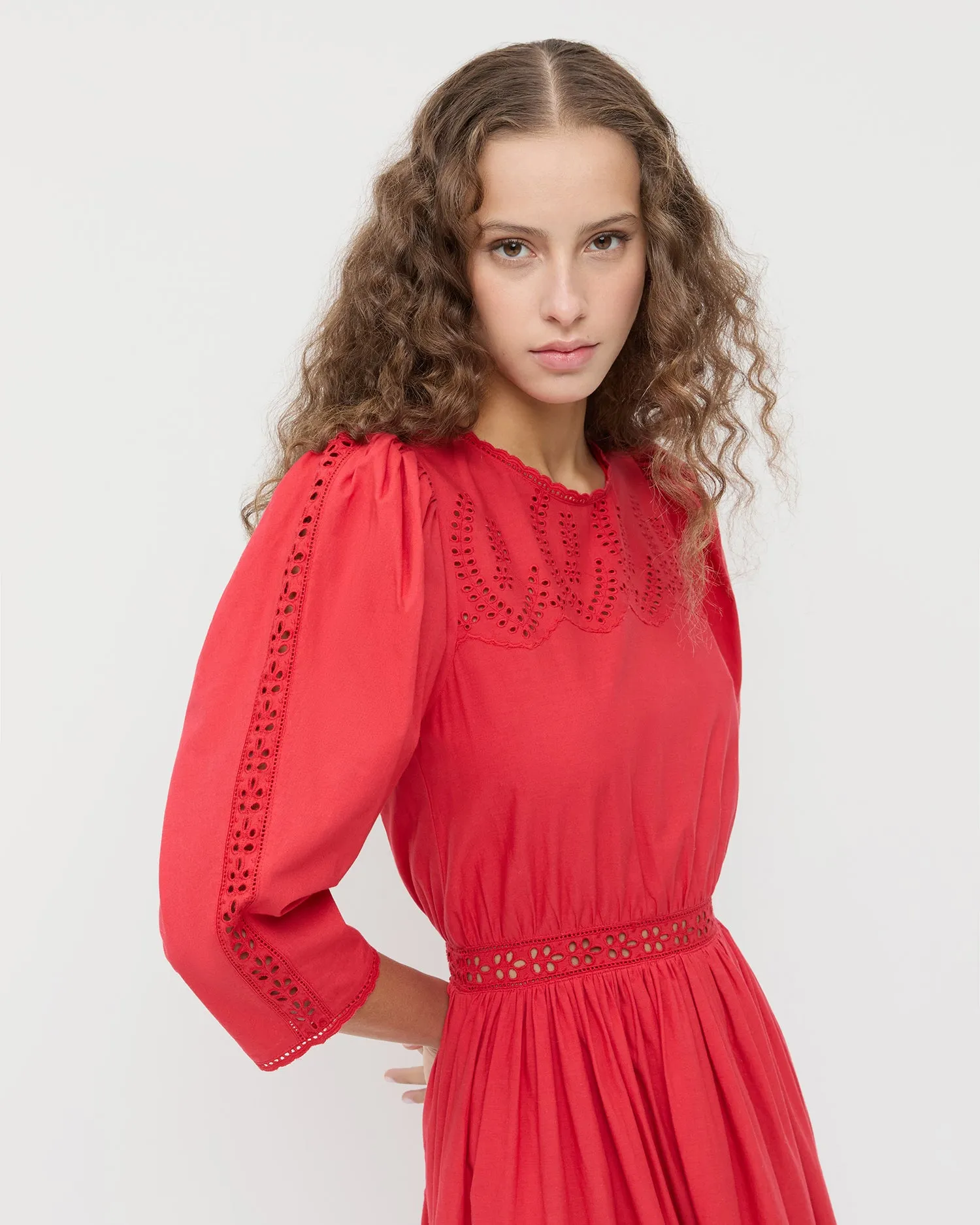 Thelma Eyelet Dress sold by Loeffler Randall product image thumbnail 4