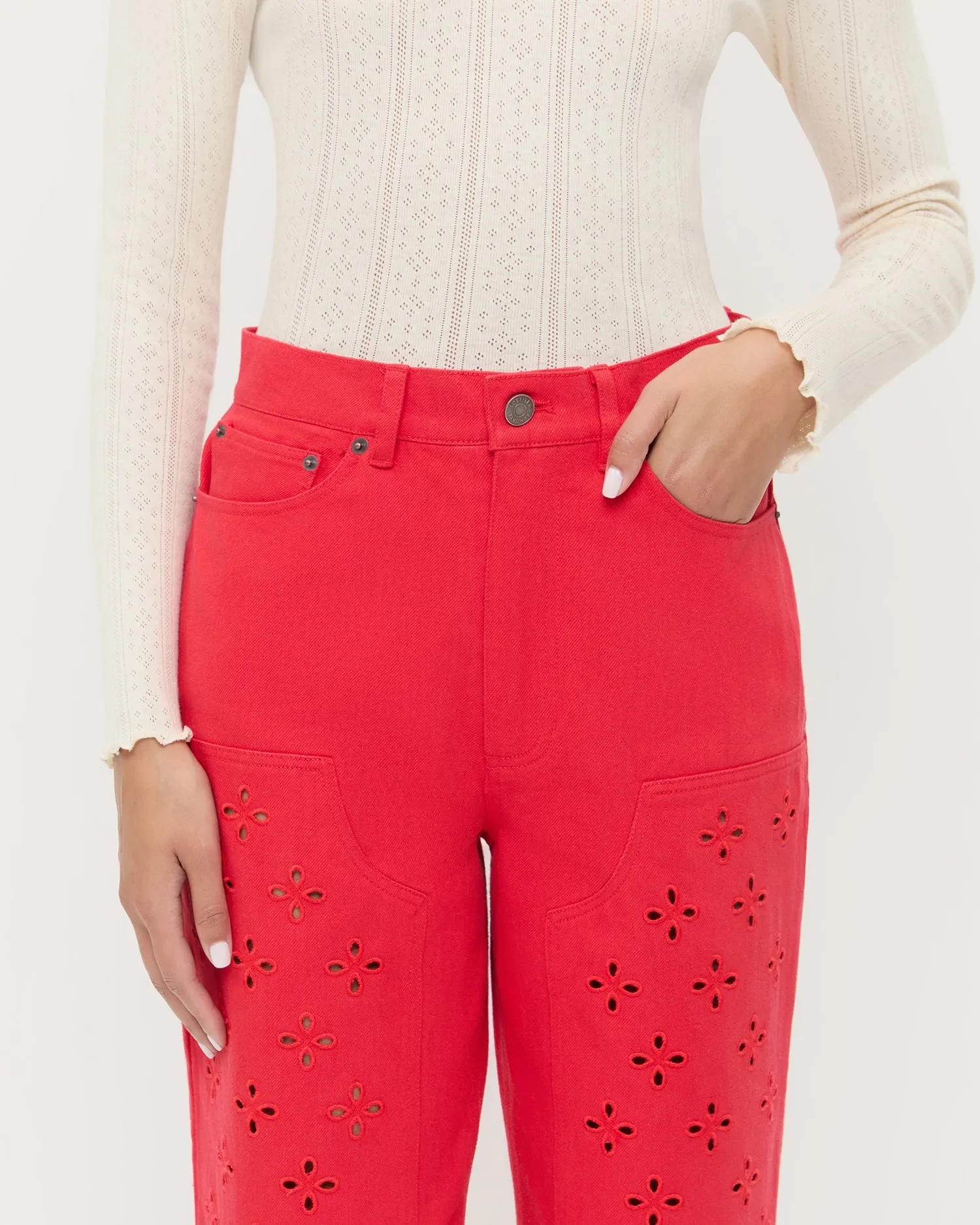 Demi Embroidered Pant sold by Loeffler Randall product image thumbnail 4