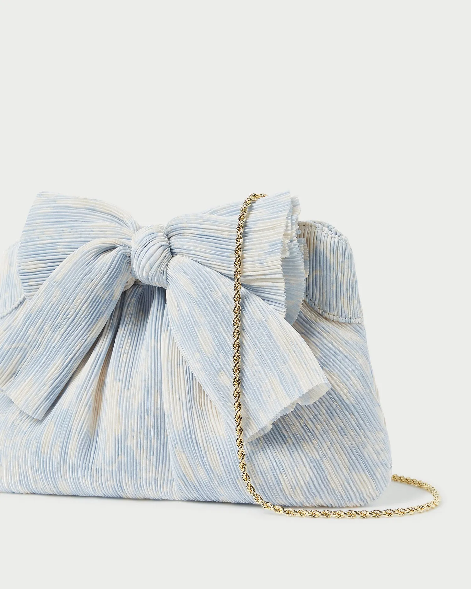 Rayne Blue Floral Bow Clutch sold by Loeffler Randall product image thumbnail 2