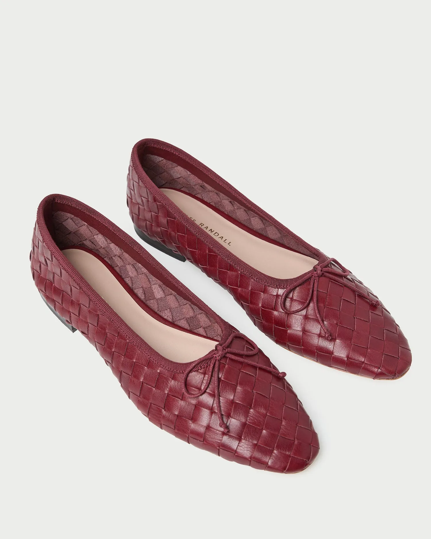 Landry Wine Woven Ballet Flat sold by Loeffler Randall product image thumbnail 4