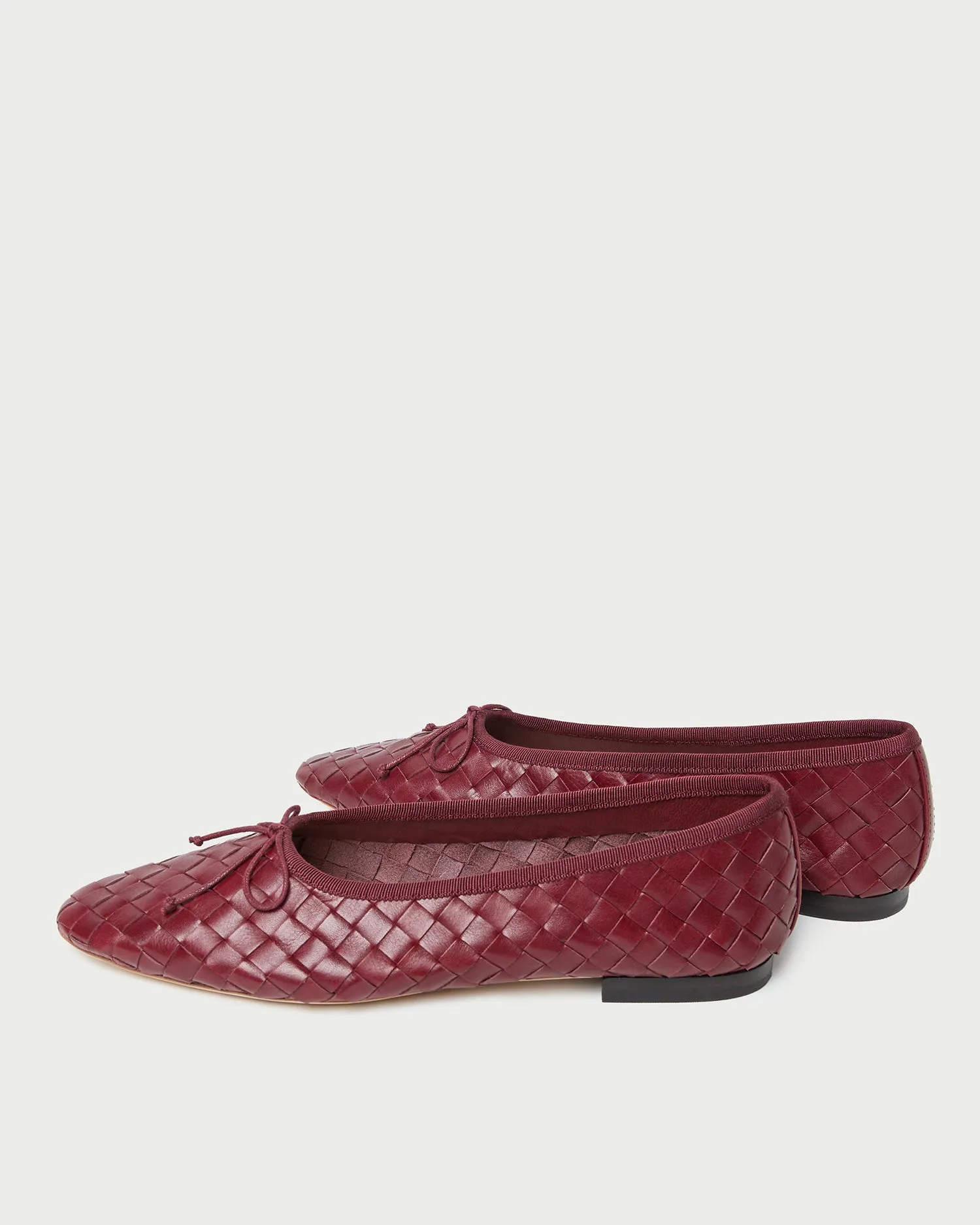 Landry Wine Woven Ballet Flat sold by Loeffler Randall product image thumbnail 5