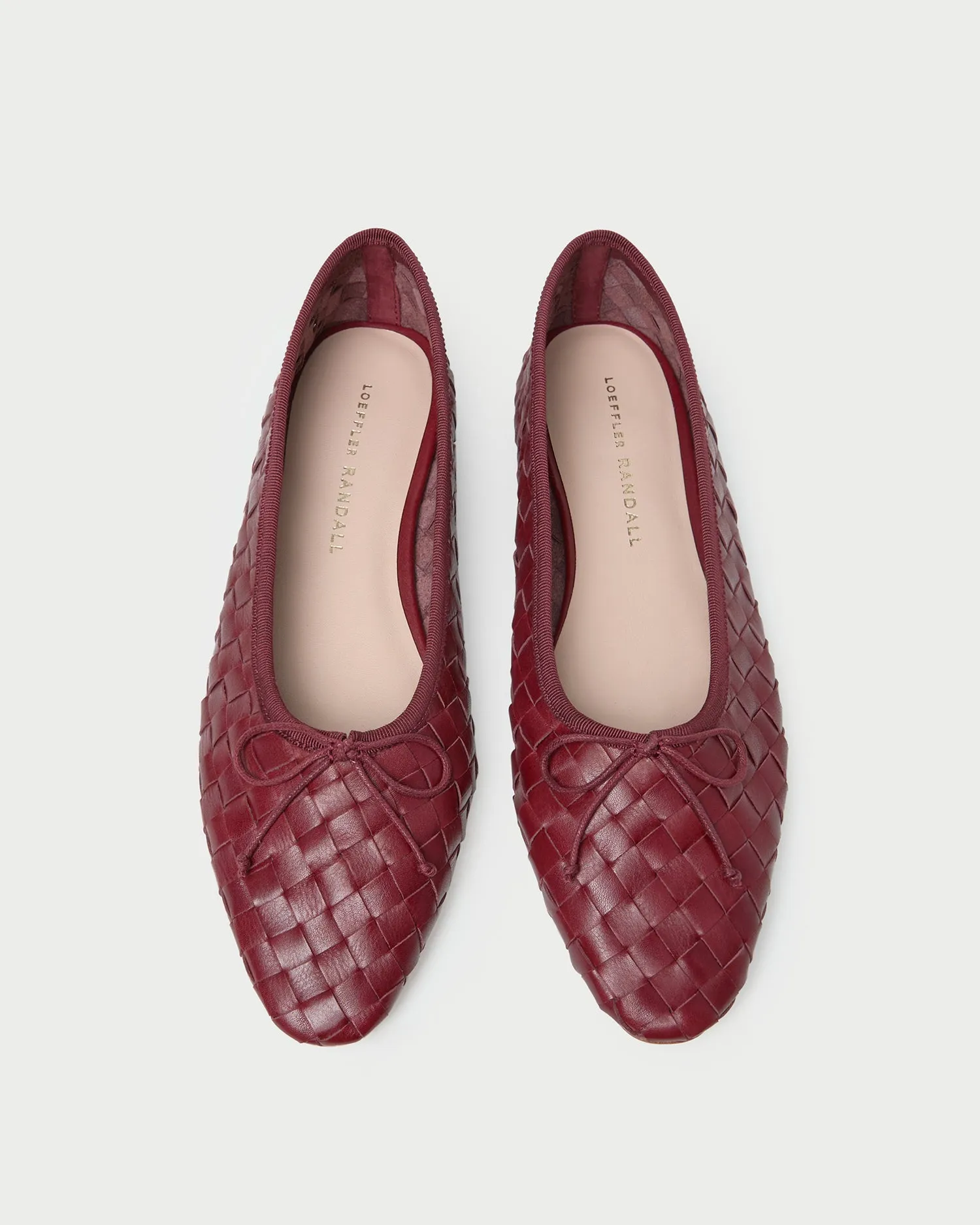Landry Wine Woven Ballet Flat sold by Loeffler Randall