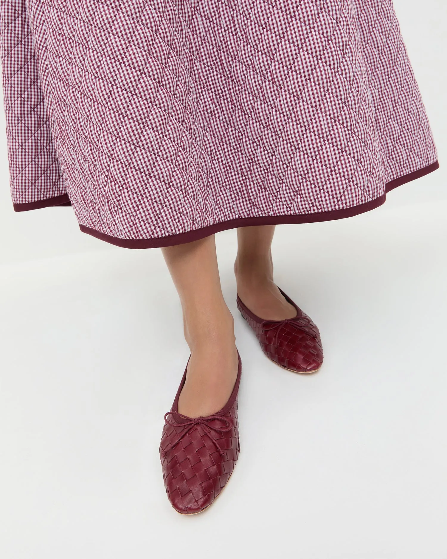 Landry Wine Woven Ballet Flat sold by Loeffler Randall product image thumbnail 2