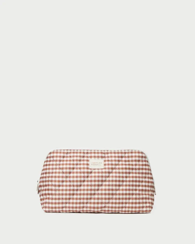 Frances Brown Gingham Cosmetic Pouch sold by Loeffler Randall