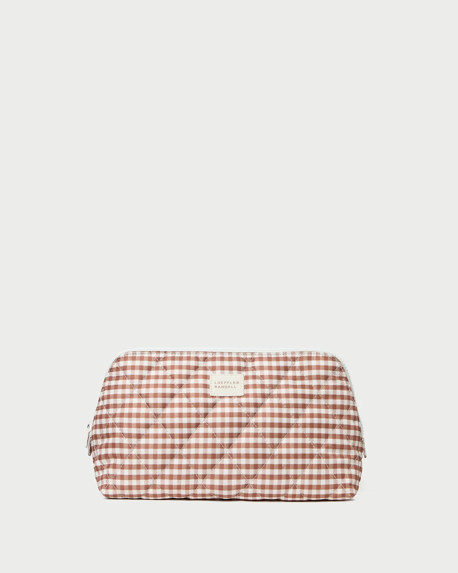 Frances Brown Gingham Cosmetic Pouch sold by Loeffler Randall