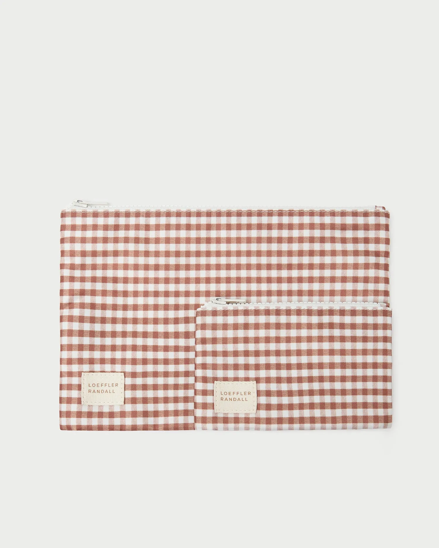 Tracy Brown Gingham Pouch Set sold by Loeffler Randall