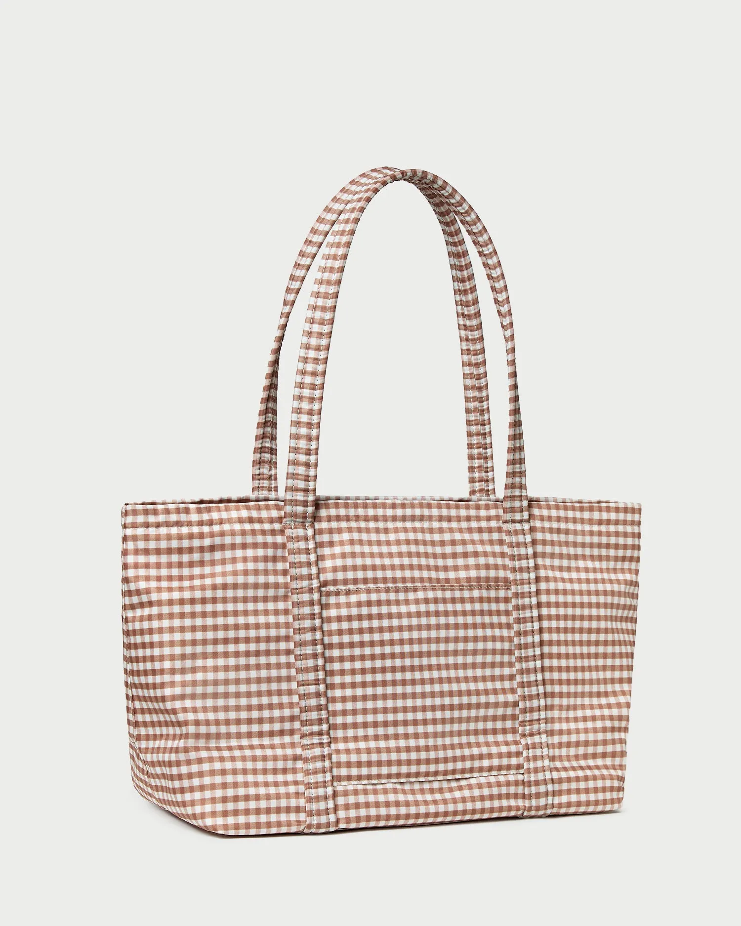 Mira Brown Gingham Everyday Tote sold by Loeffler Randall product image thumbnail 2
