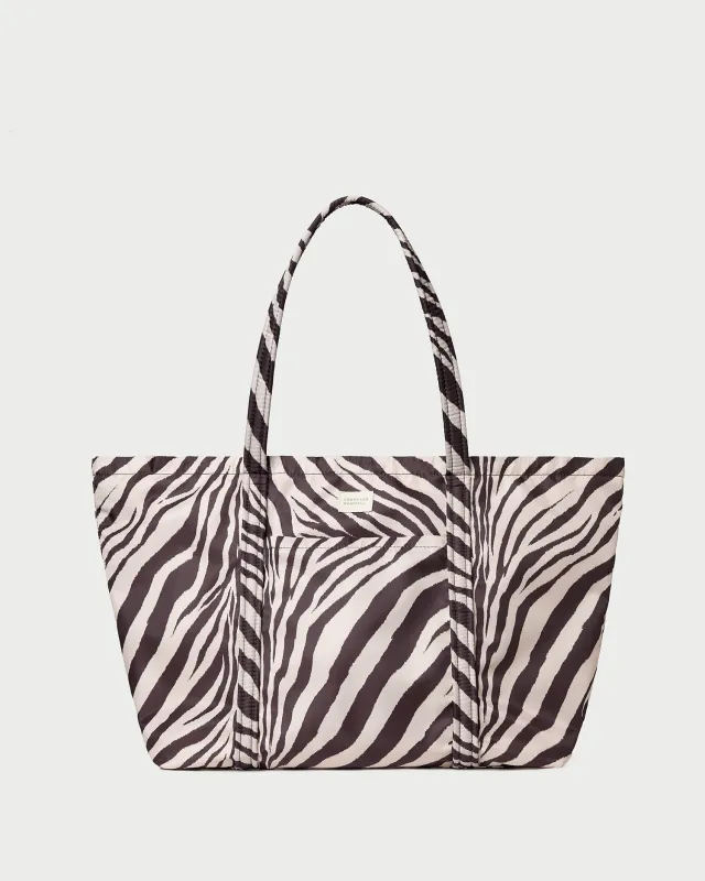 Dina Zebra Travel Tote sold by Loeffler Randall