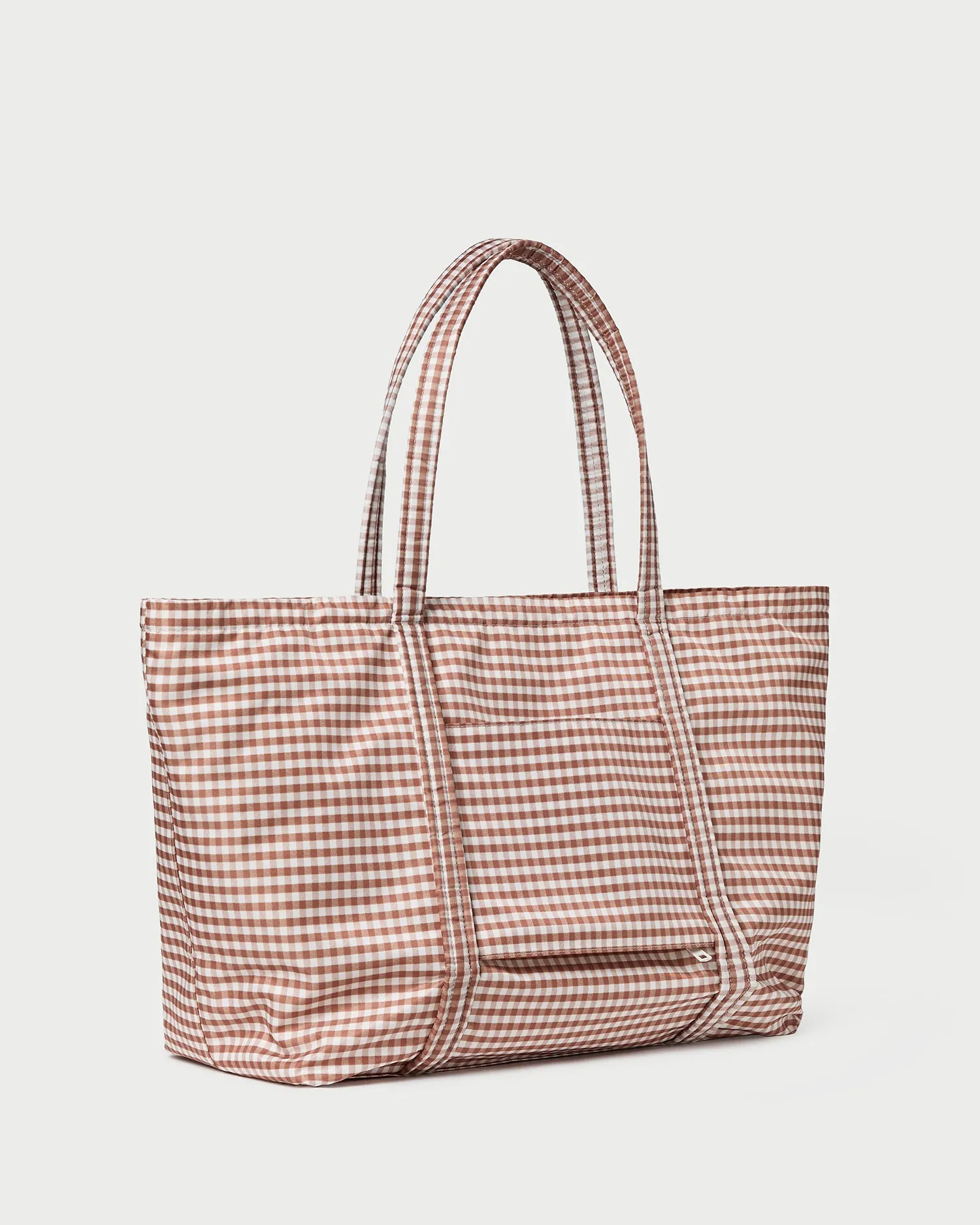 Dina Brown Gingham Travel Tote sold by Loeffler Randall product image thumbnail 2