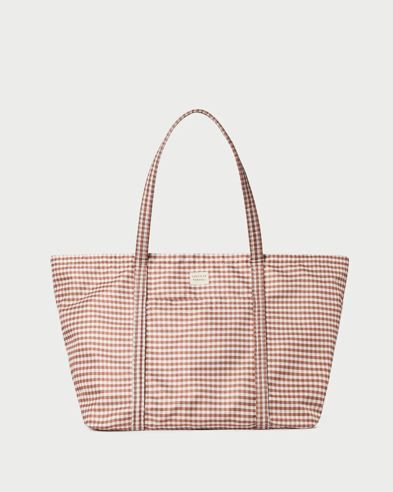 Dina Brown Gingham Travel Tote sold by Loeffler Randall