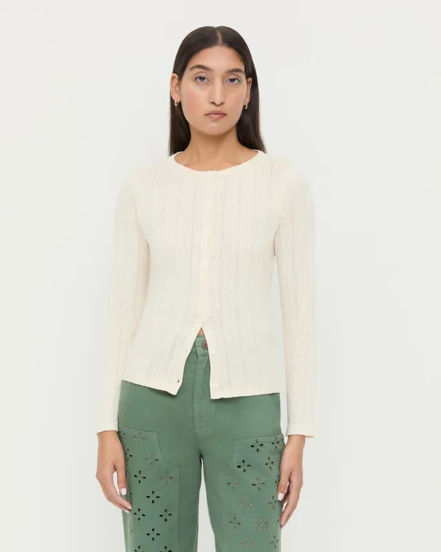 Ash Pointelle Cardigan sold by Loeffler Randall
