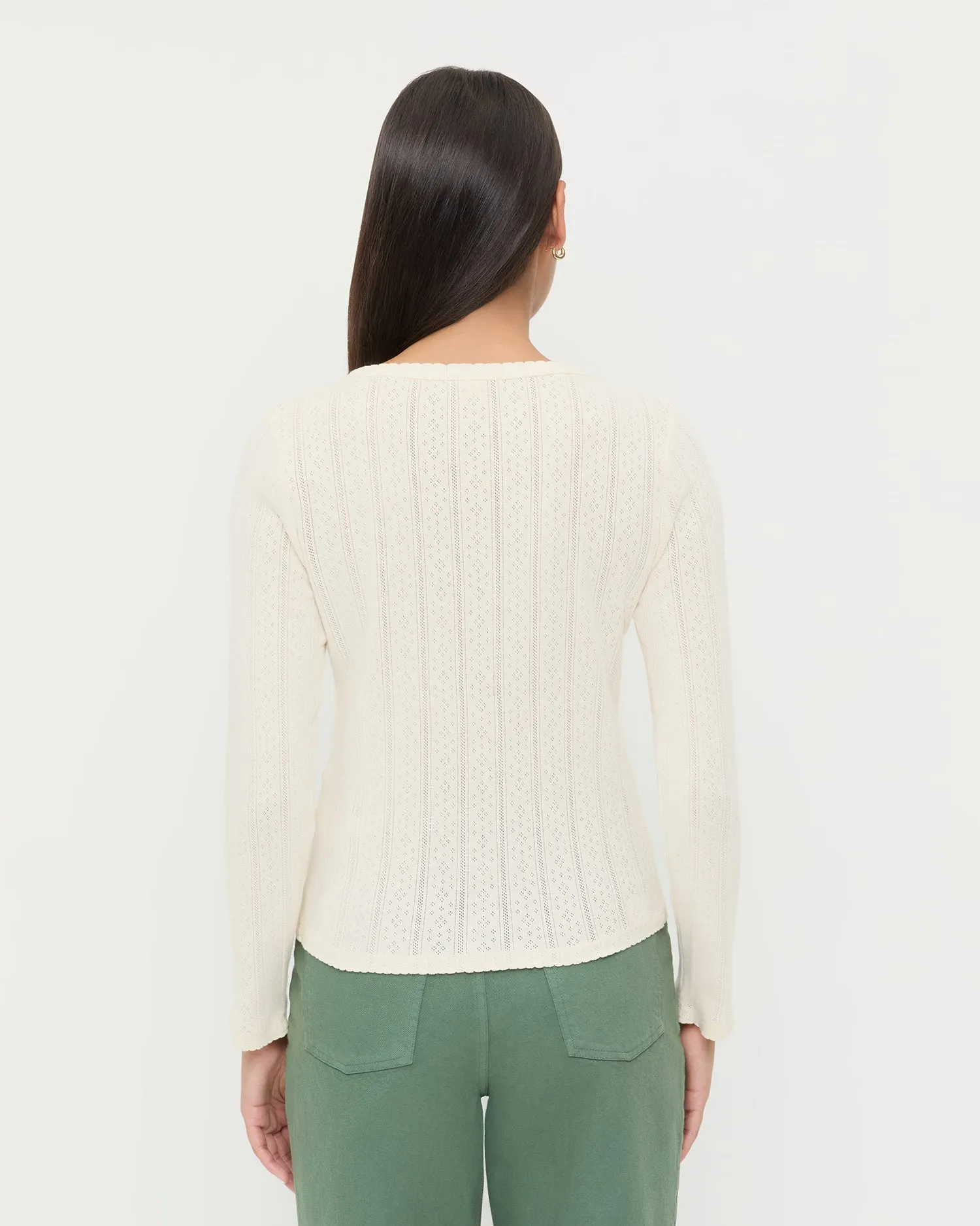 Ash Pointelle Cardigan sold by Loeffler Randall product image thumbnail 3