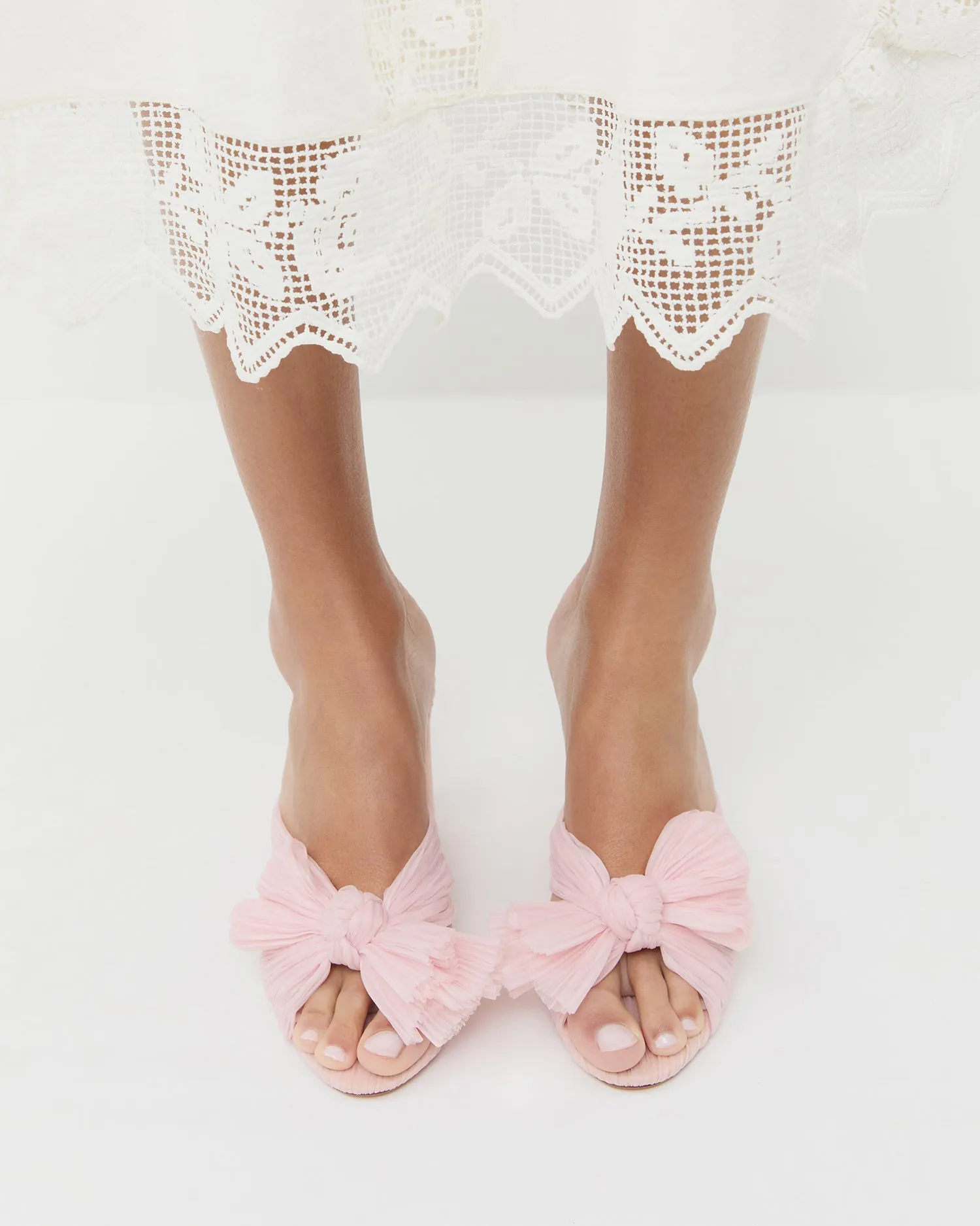 Penny Pink Pleated Bow Heel sold by Loeffler Randall product image thumbnail 2