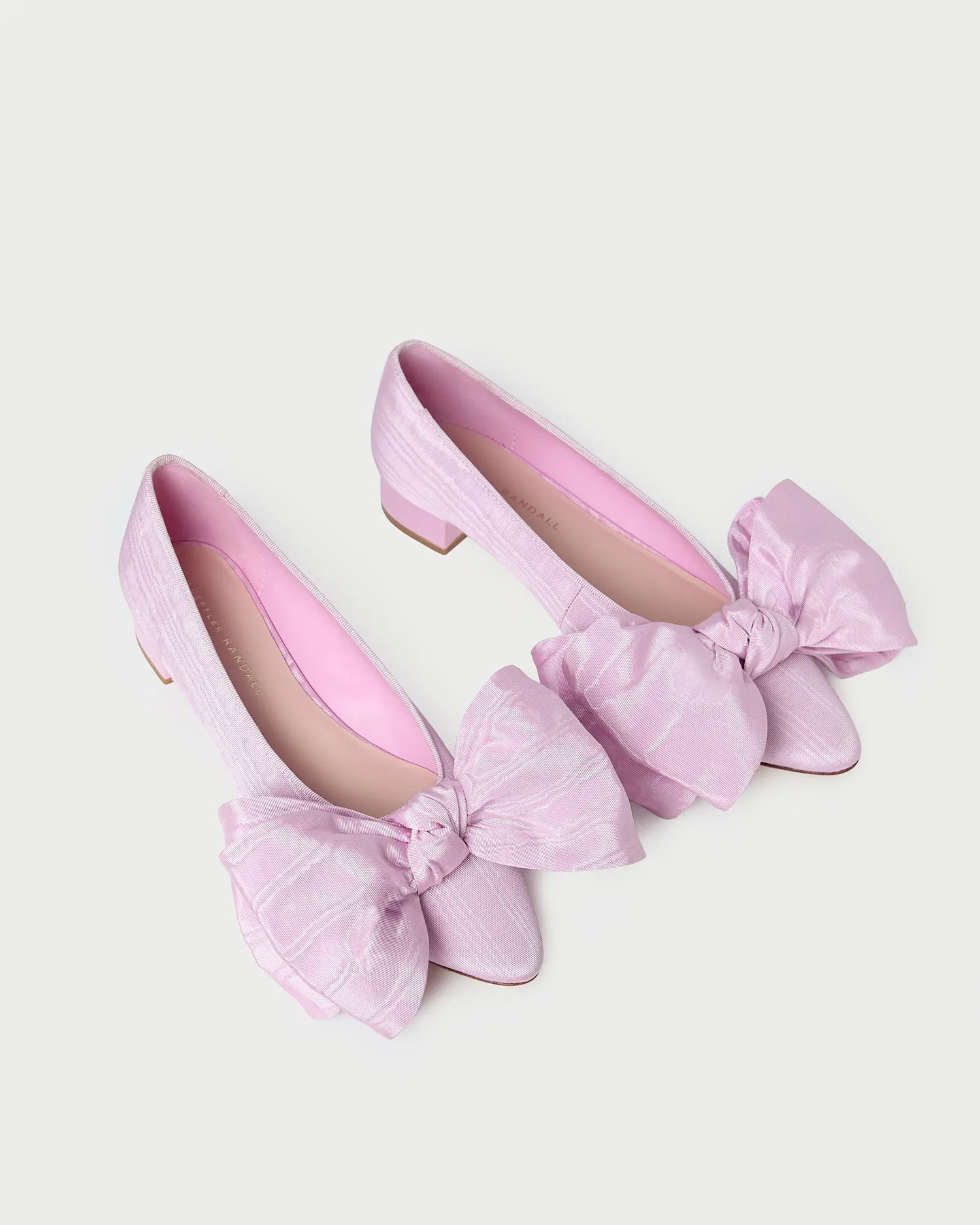 Noa Pink Moiré Bow Flat sold by Loeffler Randall product image thumbnail 4