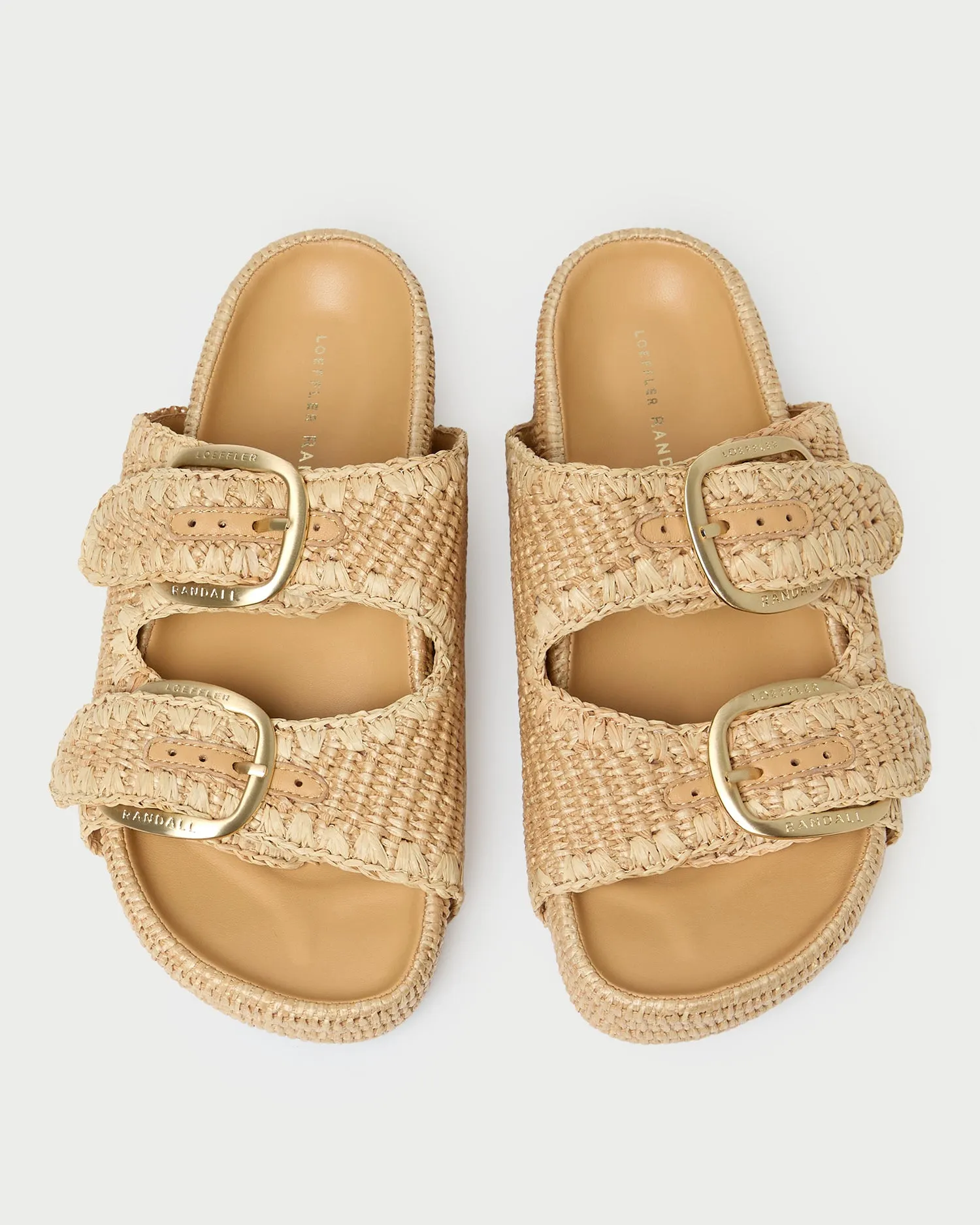 Nico Natural Two-Band Sandal sold by Loeffler Randall