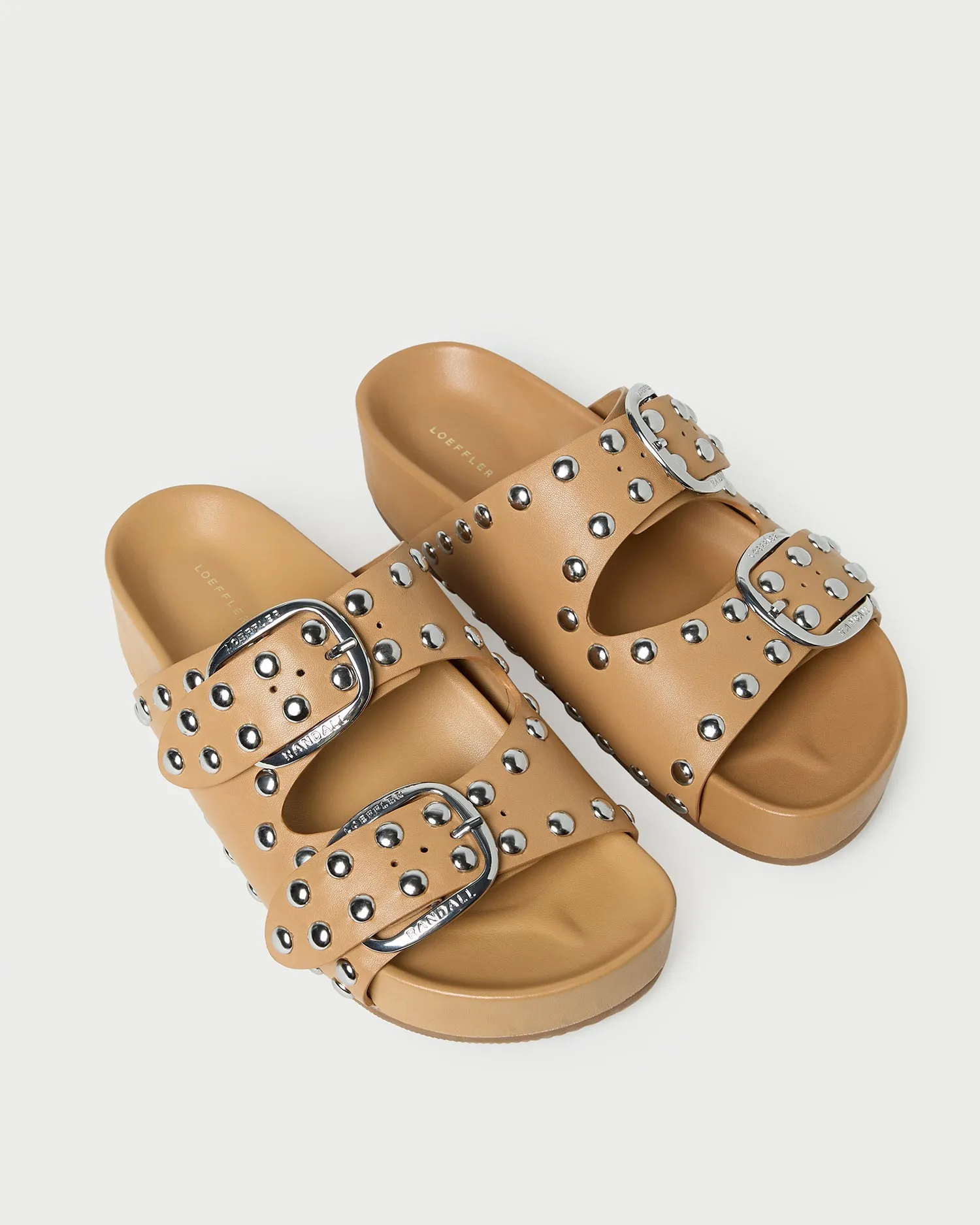 Joni Khaki Studded Sandal sold by Loeffler Randall product image thumbnail 3