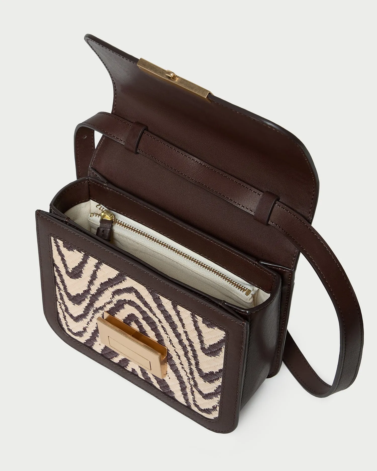 Desi Zebra Straw Crossbody sold by Loeffler Randall product image thumbnail 4