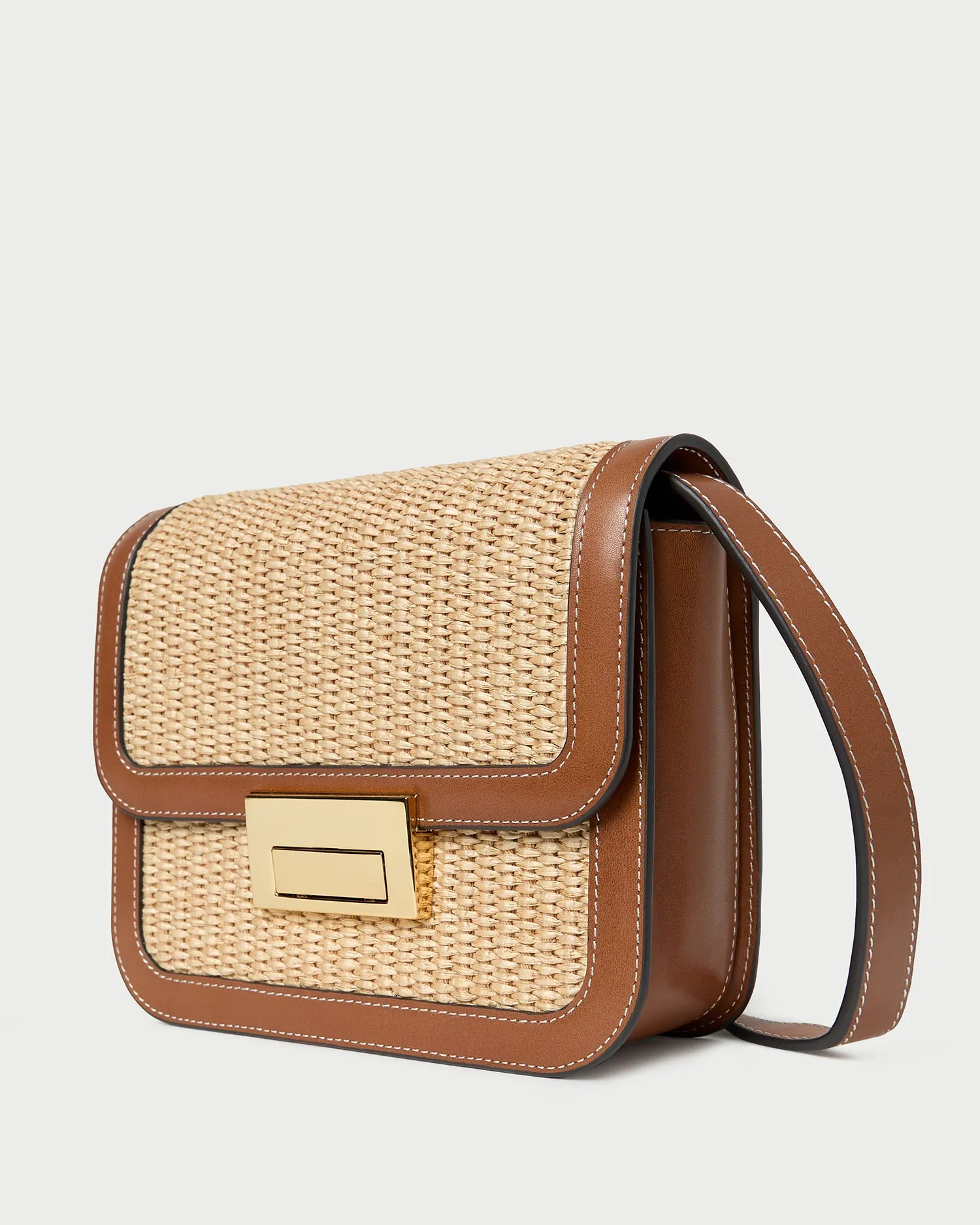 Desi Natural/Cacao Straw Crossbody sold by Loeffler Randall product image thumbnail 2