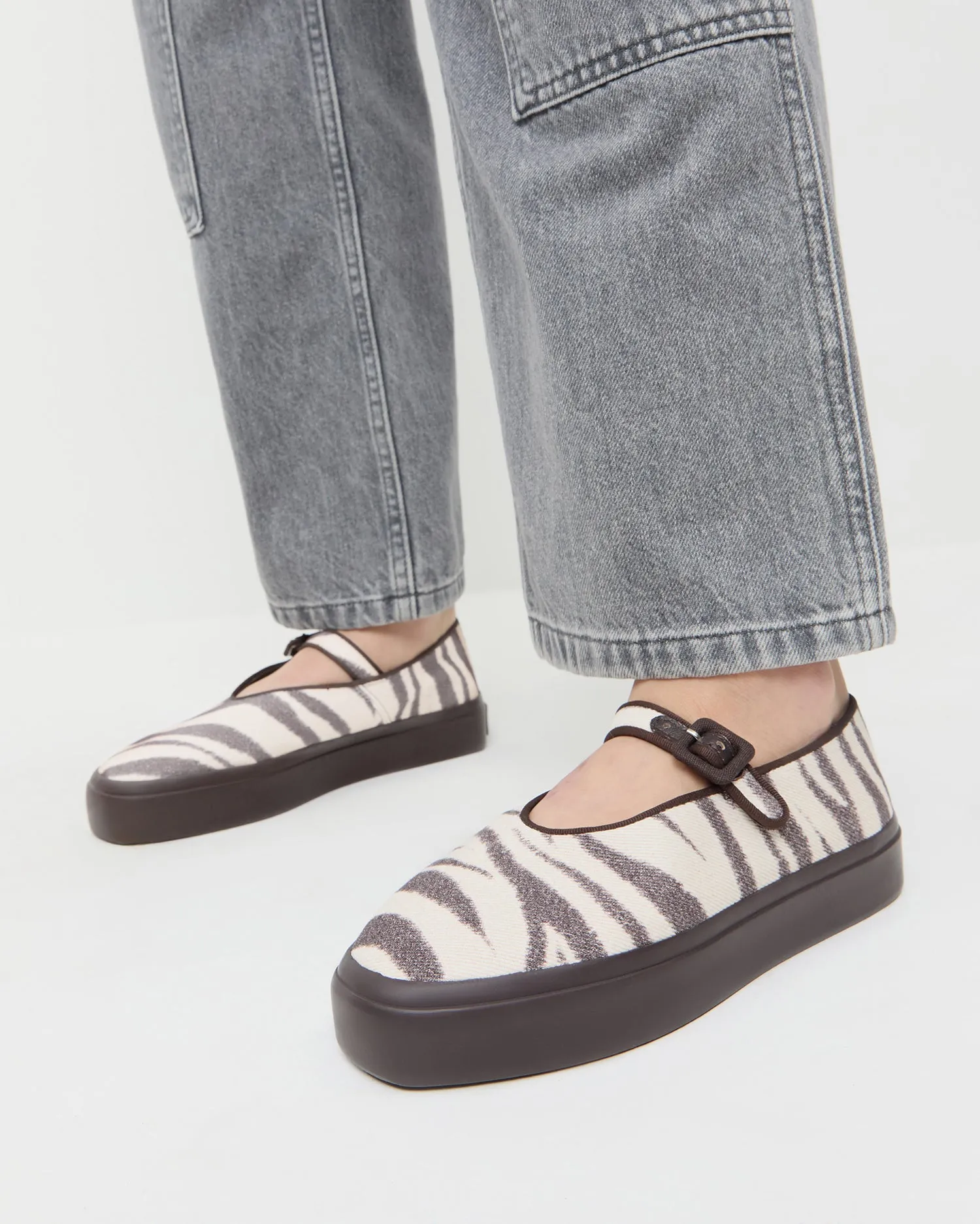 Cooper Zebra Mary Jane Sneaker sold by Loeffler Randall product image thumbnail 2