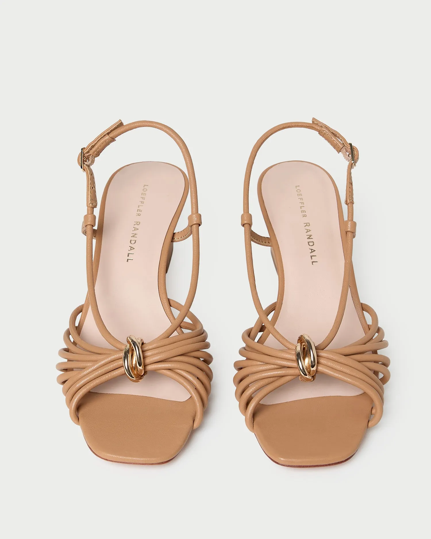 Minna Dune Leather Heeled Sandal sold by Loeffler Randall product image thumbnail 3