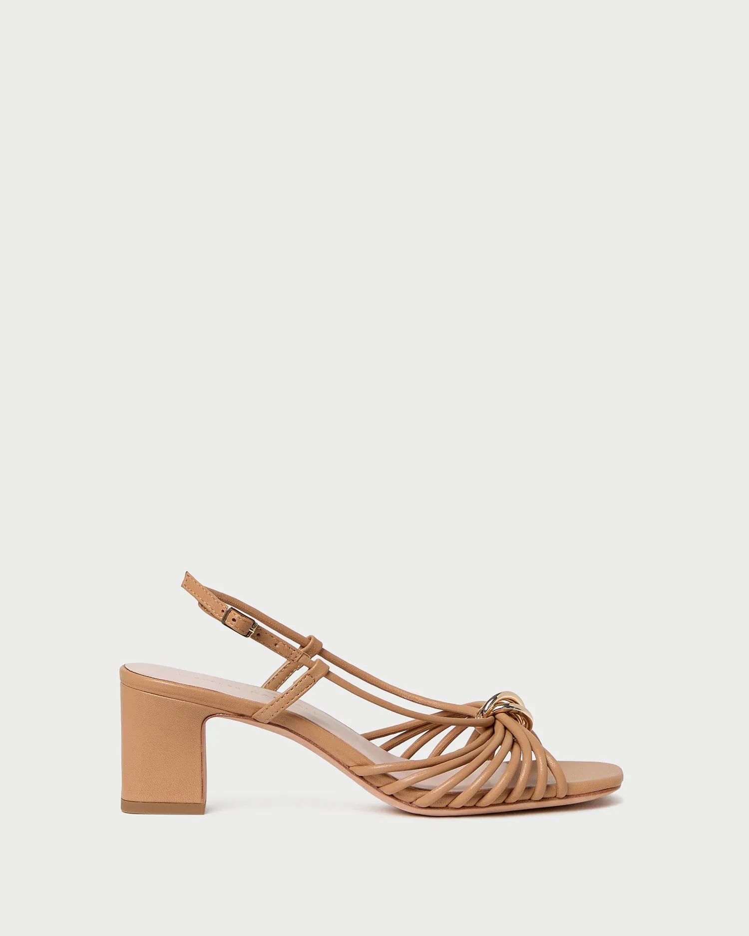 Minna Dune Leather Heeled Sandal sold by Loeffler Randall