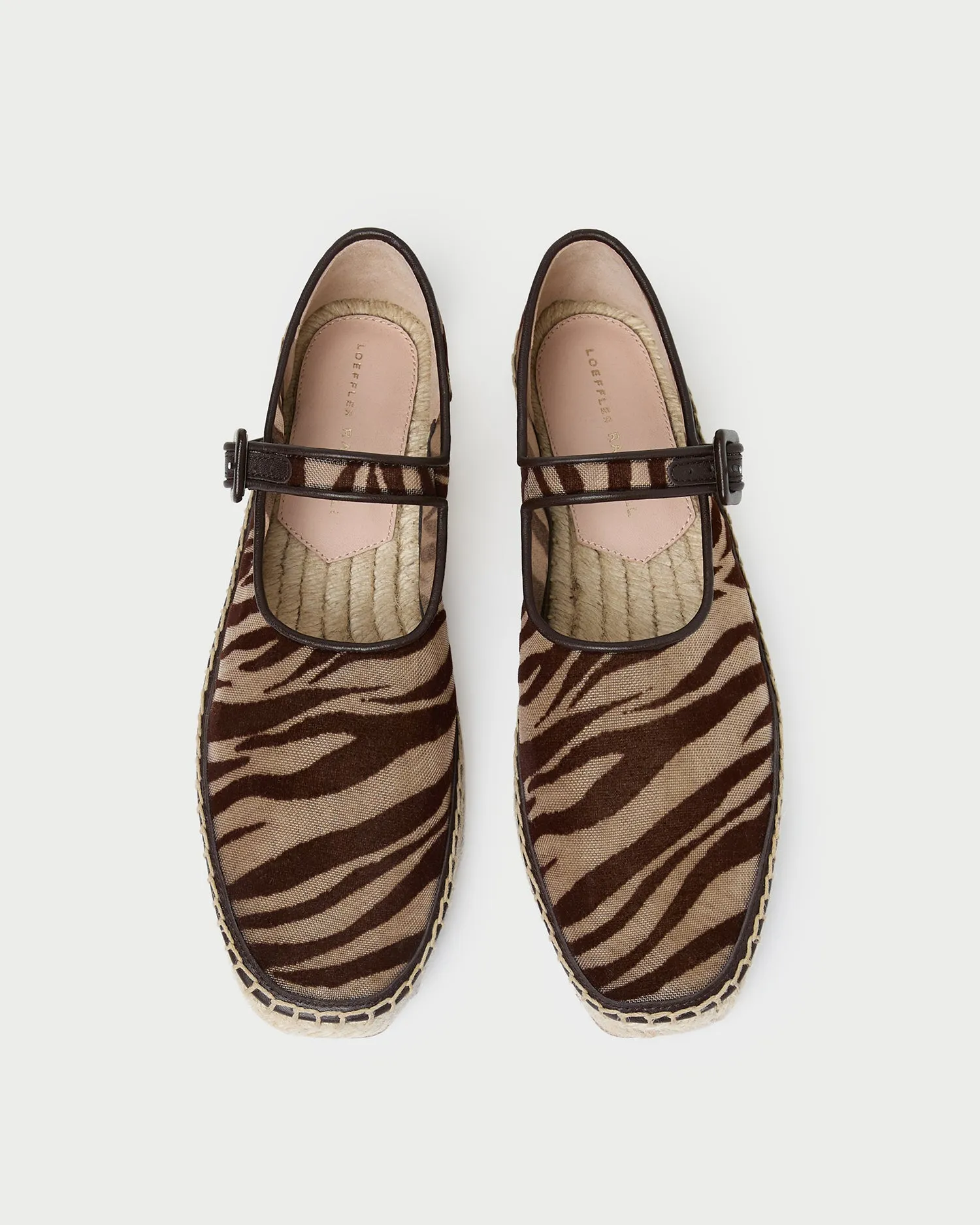 Clover Zebra Mesh Espadrille sold by Loeffler Randall