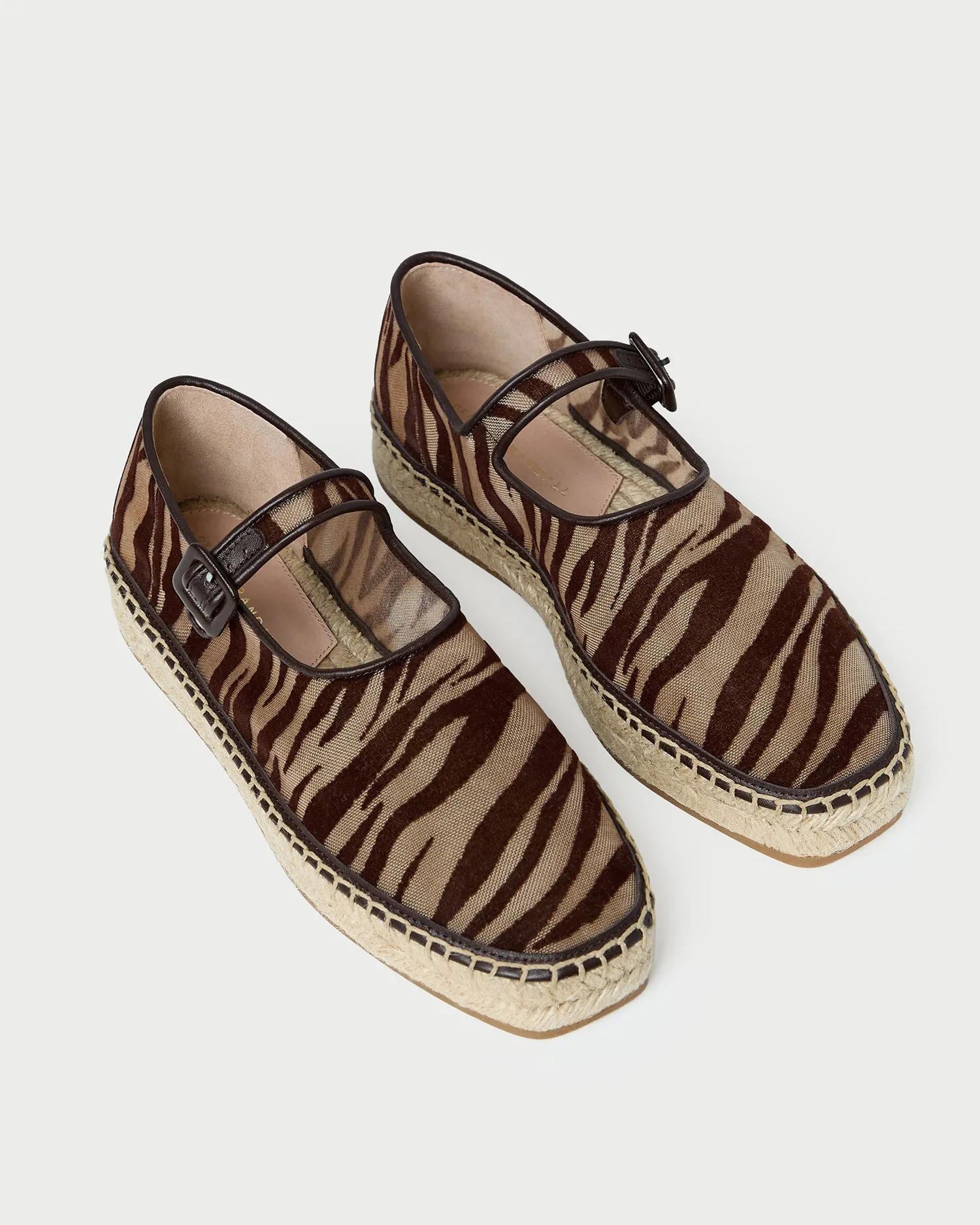 Clover Zebra Mesh Espadrille sold by Loeffler Randall product image thumbnail 4