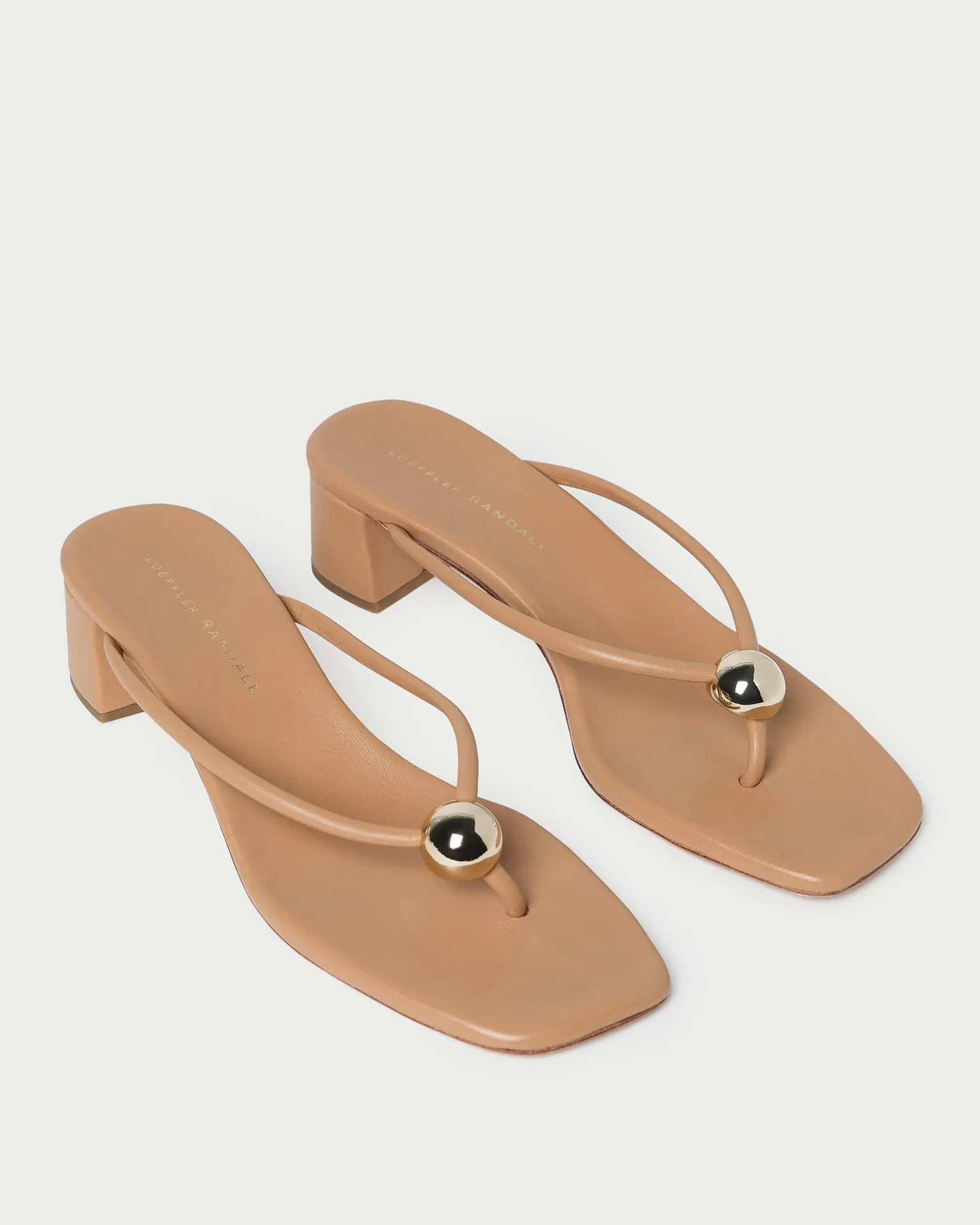 Odessa Dune Leather Heeled Sandal sold by Loeffler Randall product image thumbnail 4