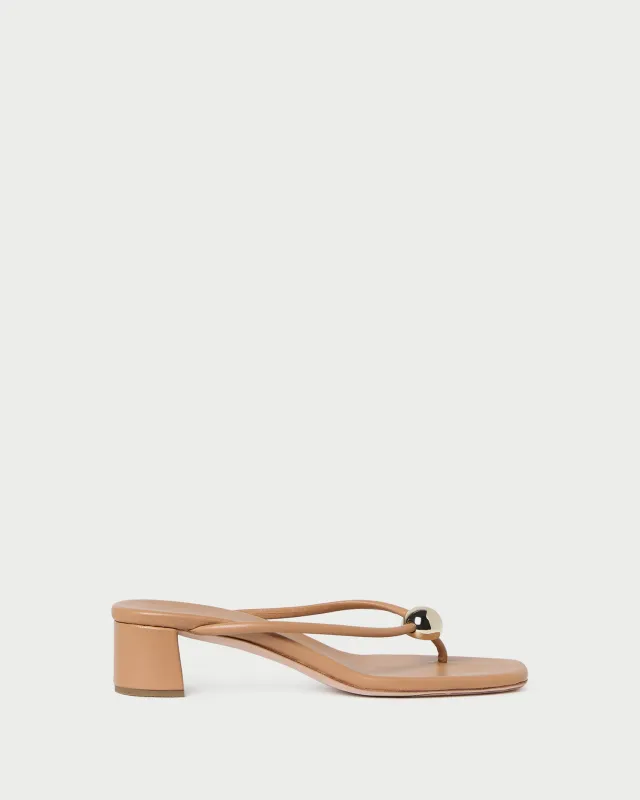 Odessa Dune Leather Heeled Sandal sold by Loeffler Randall