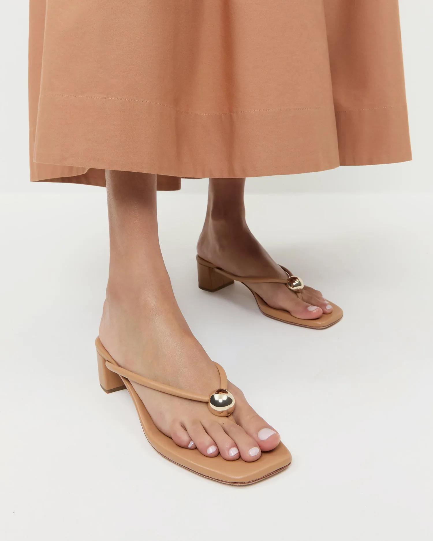 Odessa Dune Leather Heeled Sandal sold by Loeffler Randall product image thumbnail 2