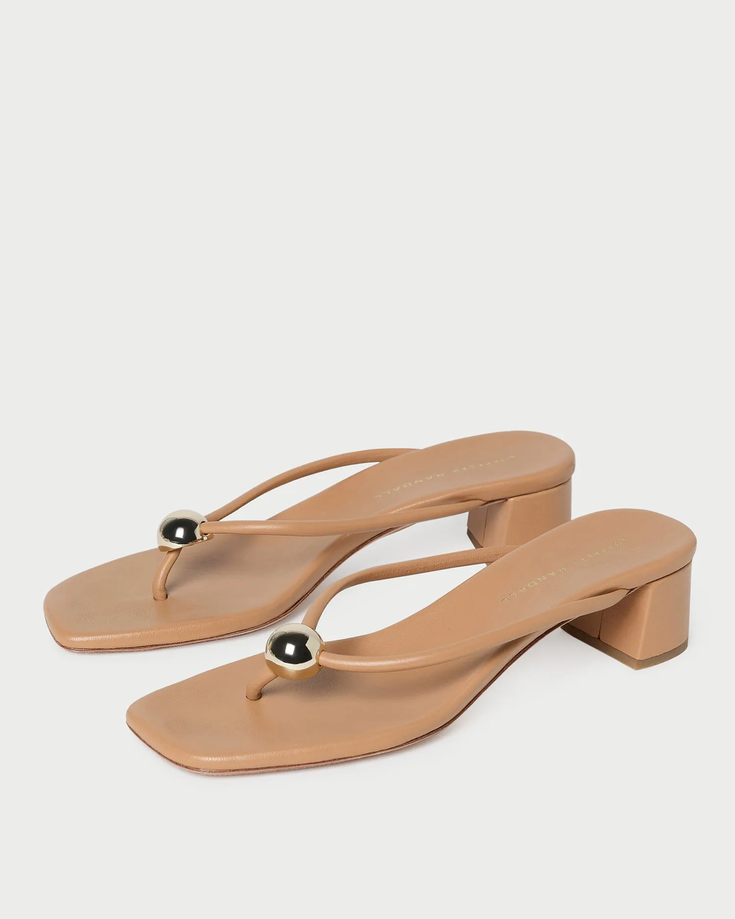 Odessa Dune Leather Heeled Sandal sold by Loeffler Randall product image thumbnail 5