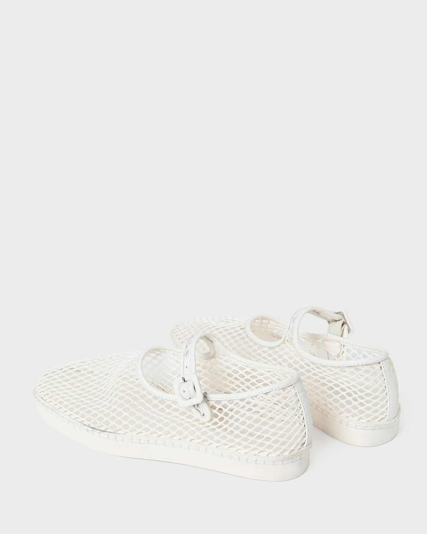 Rita White Netted Mary Jane sold by Loeffler Randall product image thumbnail 5