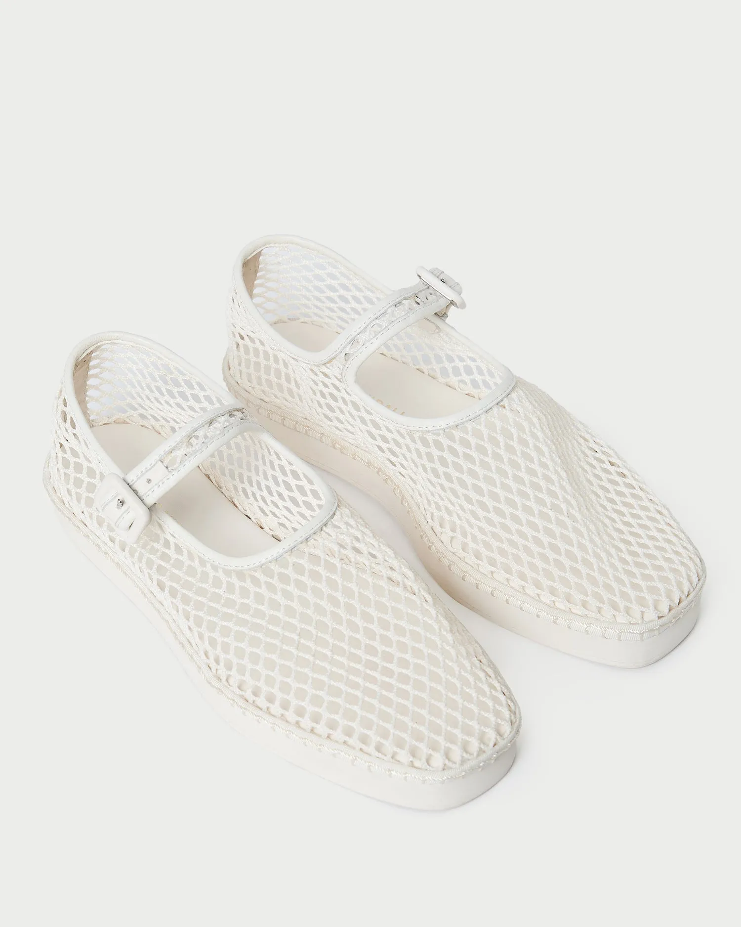 Rita White Netted Mary Jane sold by Loeffler Randall product image thumbnail 4