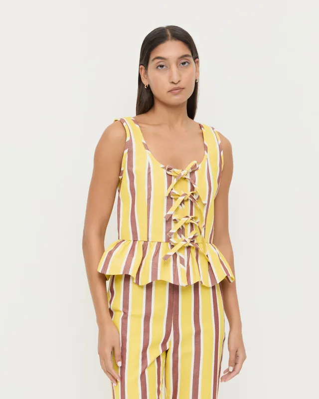 Pilar Tie-Front Top sold by Loeffler Randall