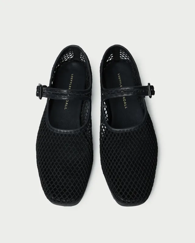 Rita Black Netted Mary Jane sold by Loeffler Randall
