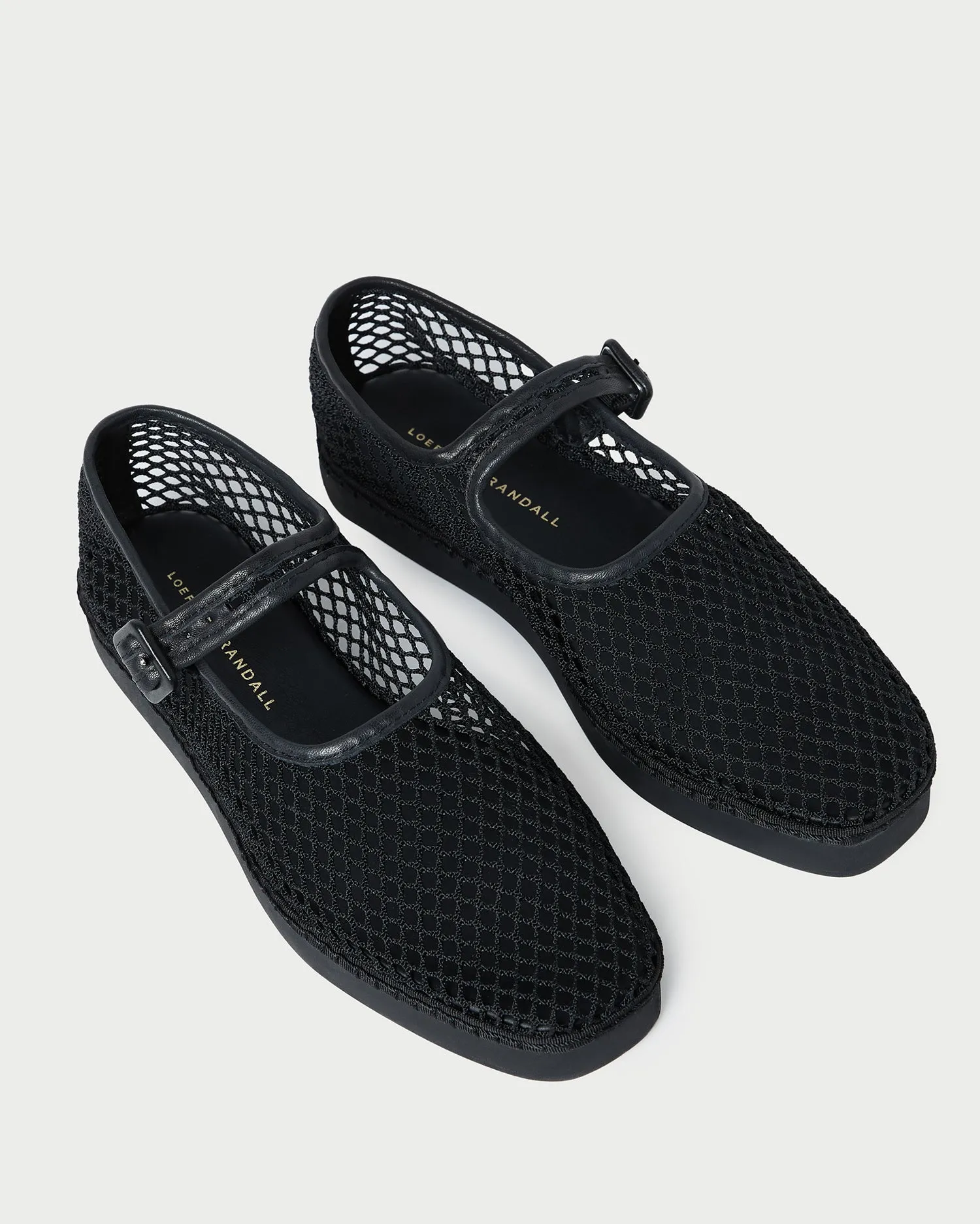 Rita Black Netted Mary Jane sold by Loeffler Randall product image thumbnail 4