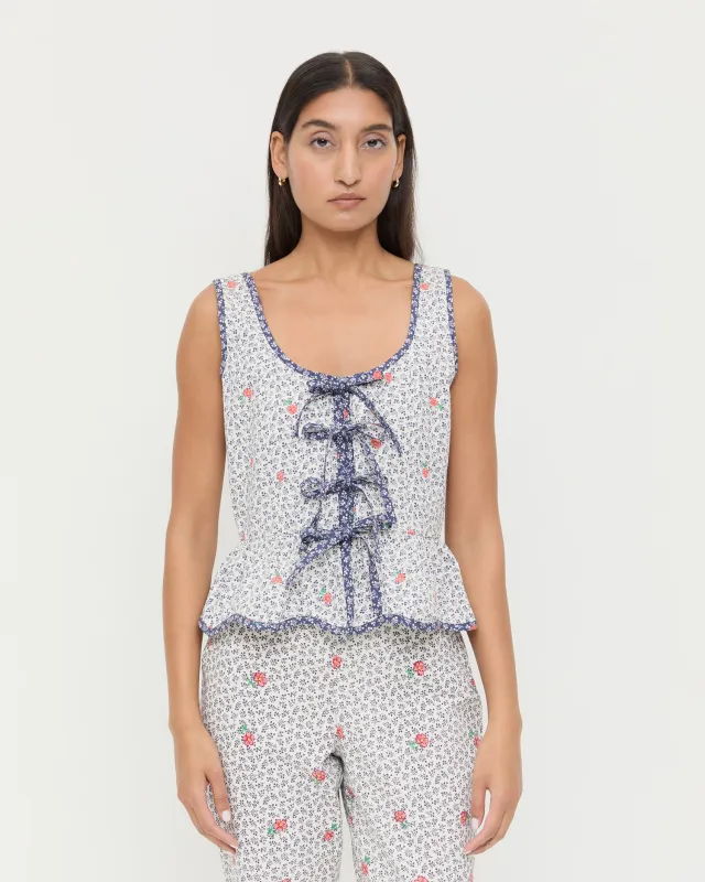 Pilar Tie-Front Top made by Loeffler Randall