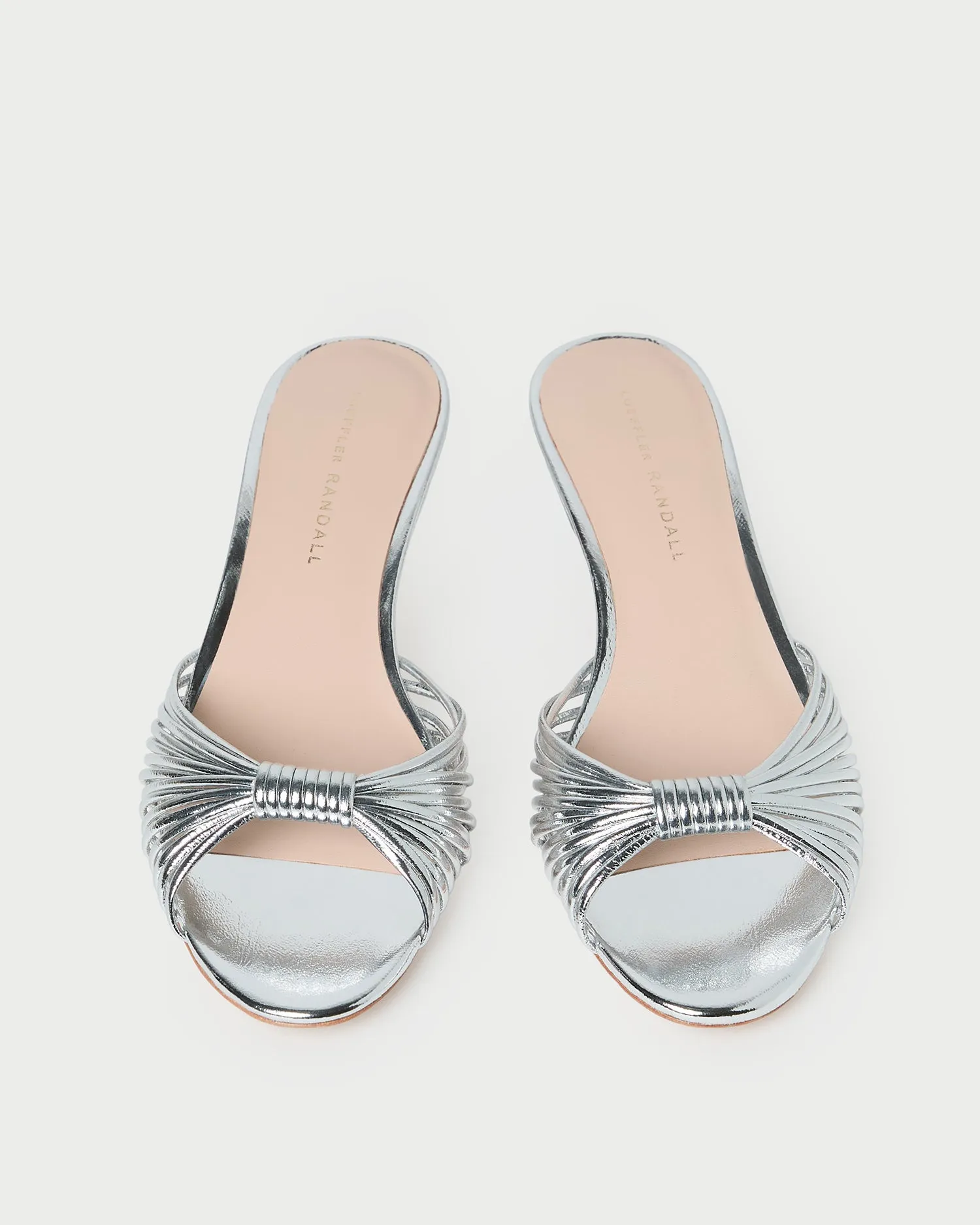 Dixie Silver Leather Kitten Heel sold by Loeffler Randall product image thumbnail 3