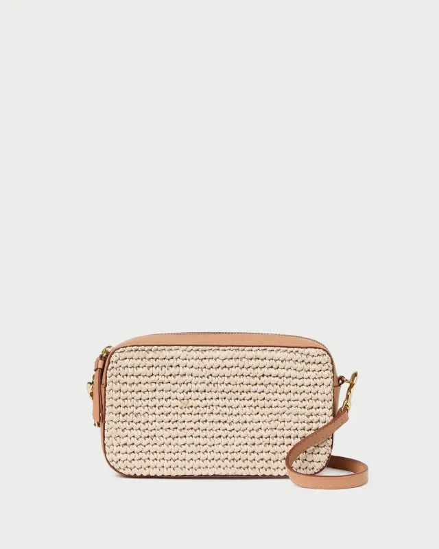 Reeve Natural/Honey Camera Bag made by Loeffler Randall