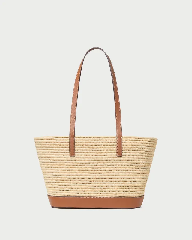 Adler Natural/Cognac Mini Tote made by Loeffler Randall