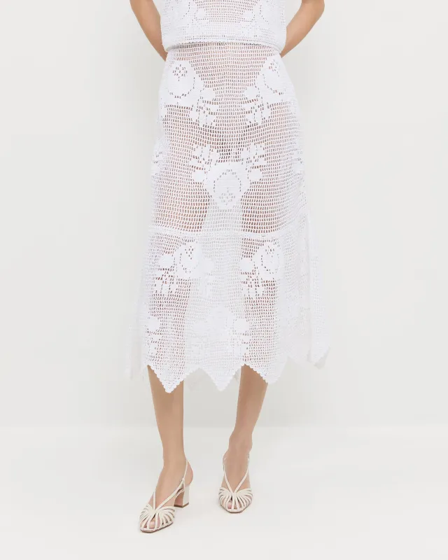 Sullivan Crochet Skirt made by Loeffler Randall
