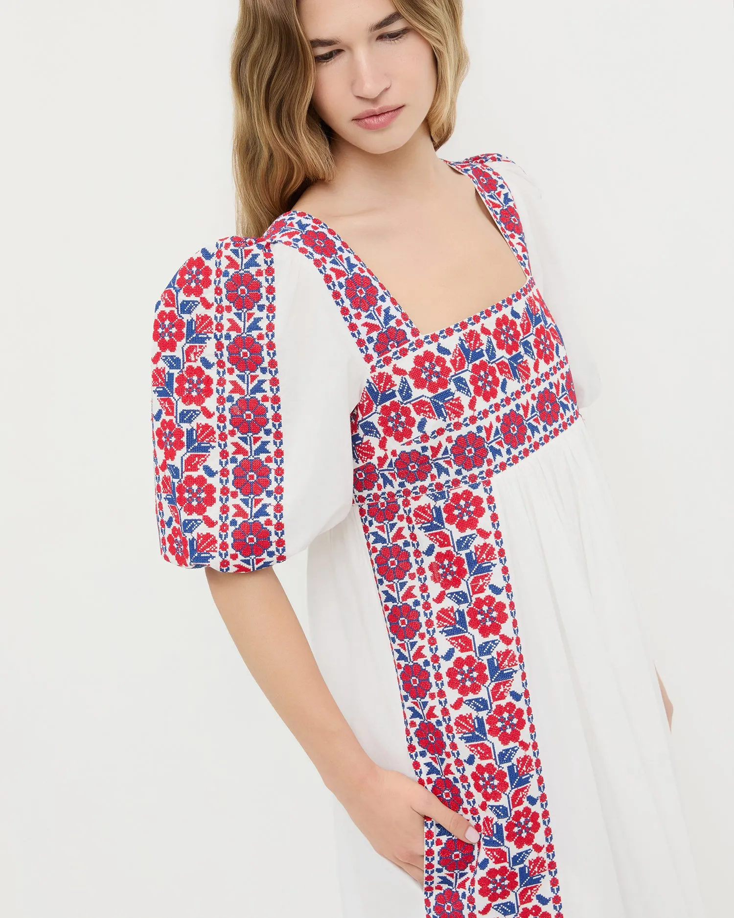 Lotus Embroidered Dress sold by Loeffler Randall product image thumbnail 4