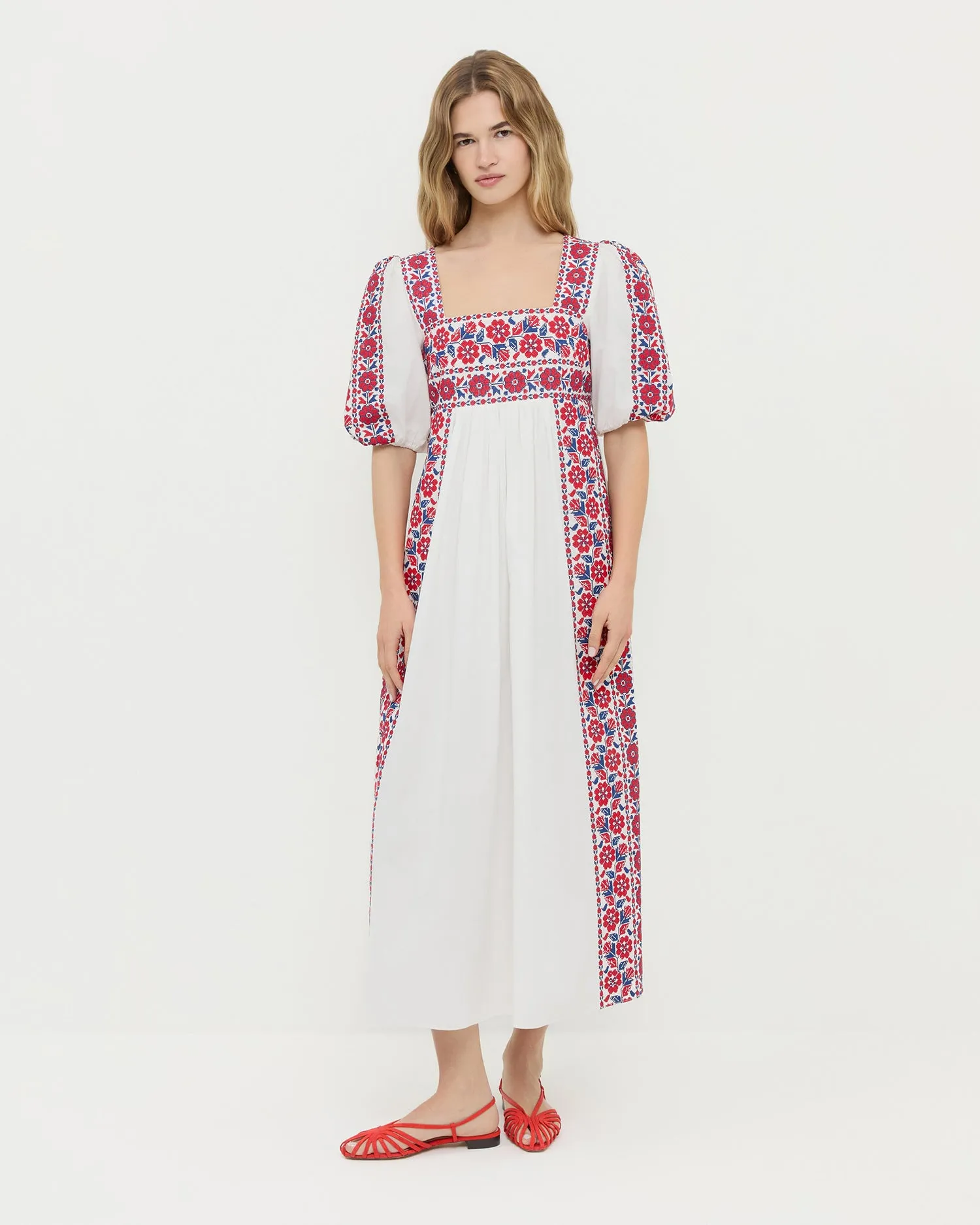 Lotus Embroidered Dress sold by Loeffler Randall